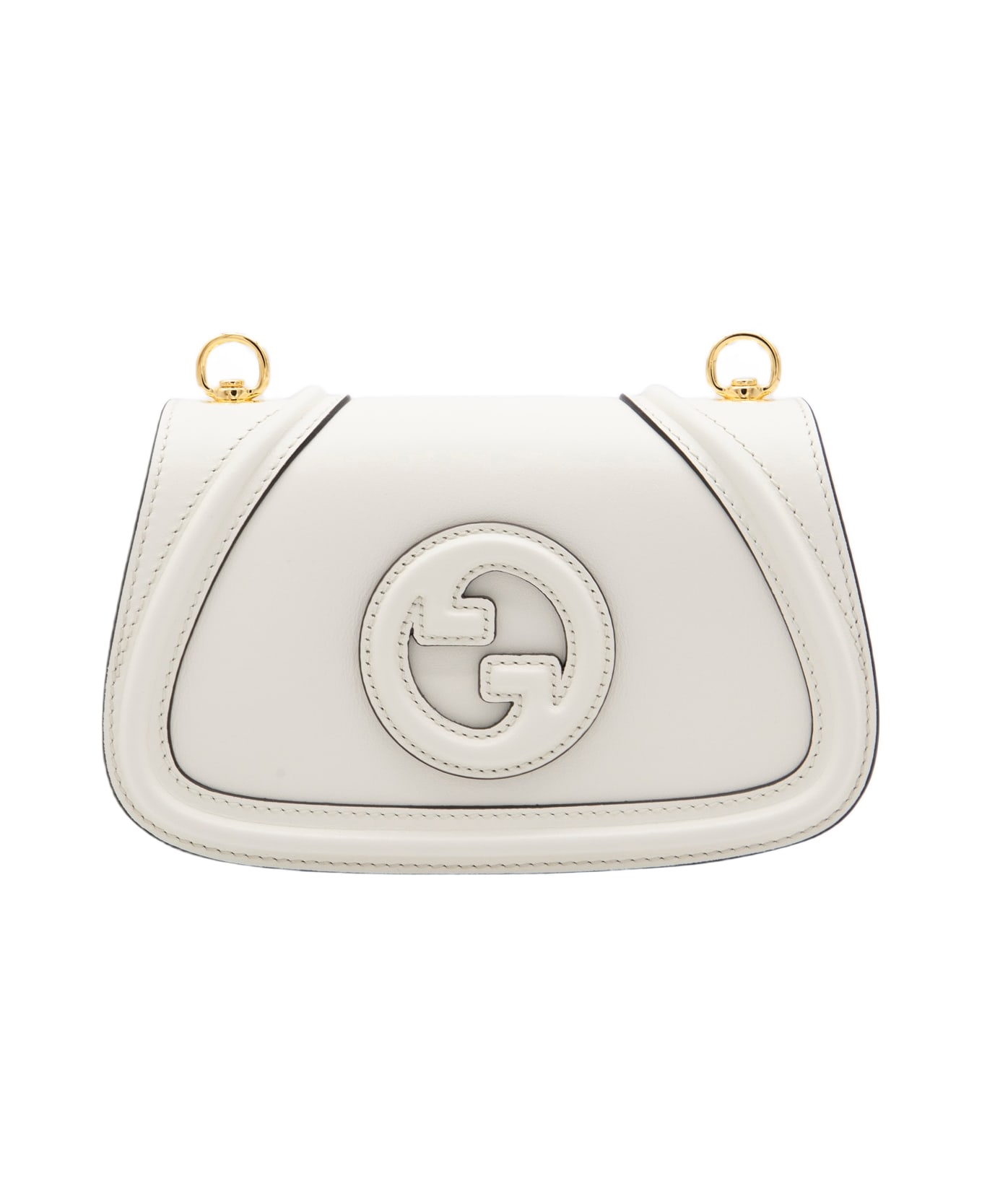 Gucci White Leather Blondie Shoulder Bag