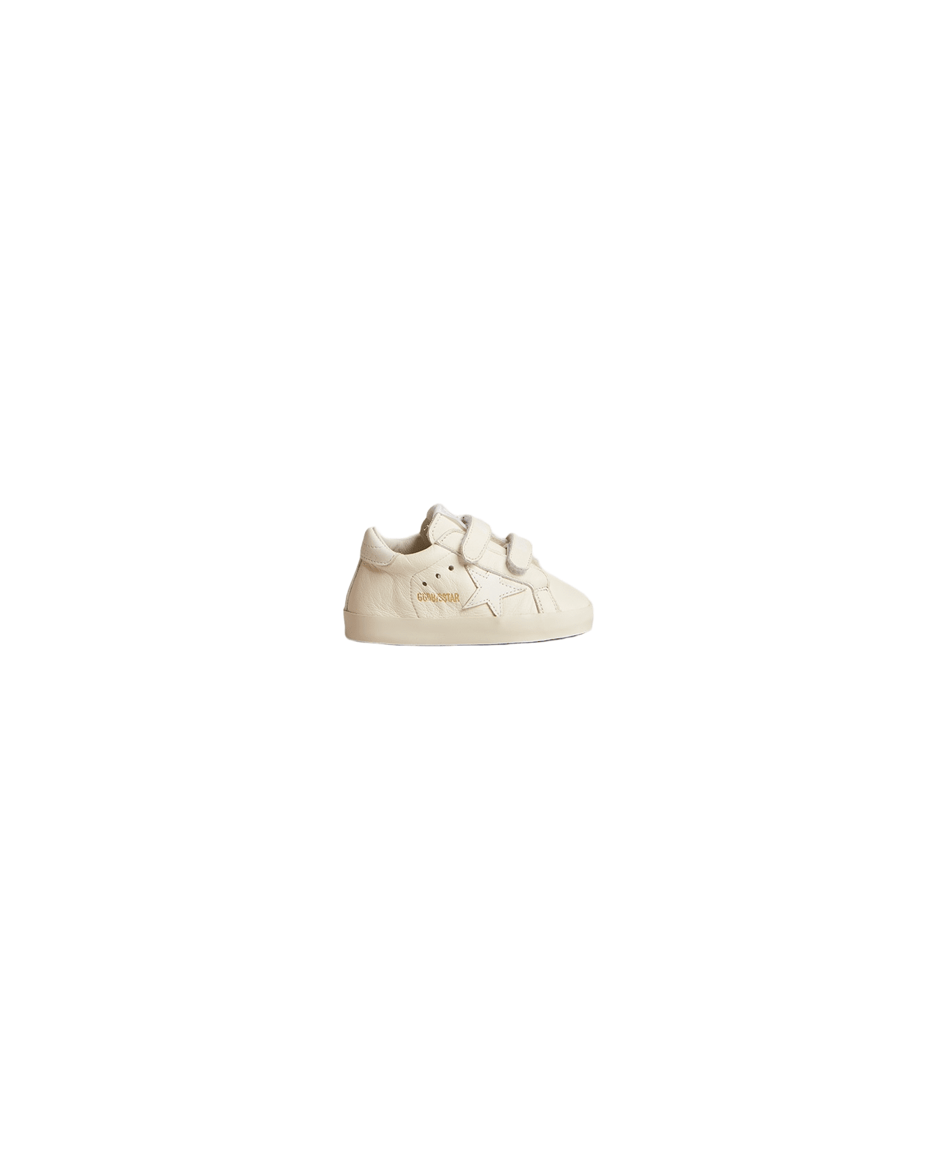 Golden Goose School Leather Sneakers - Optic white シューズ