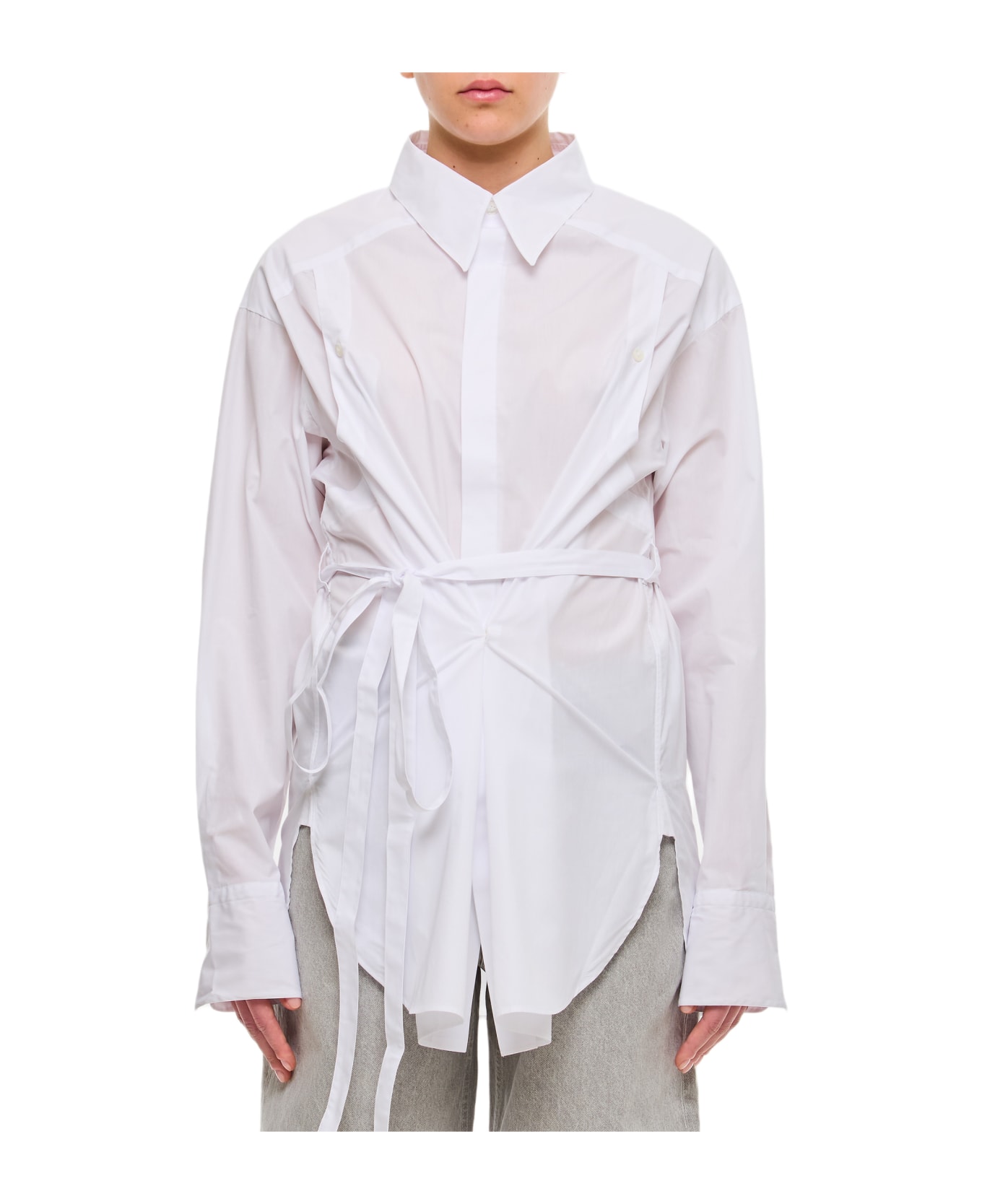 Setchu Geisha Shirt - White ブラウス