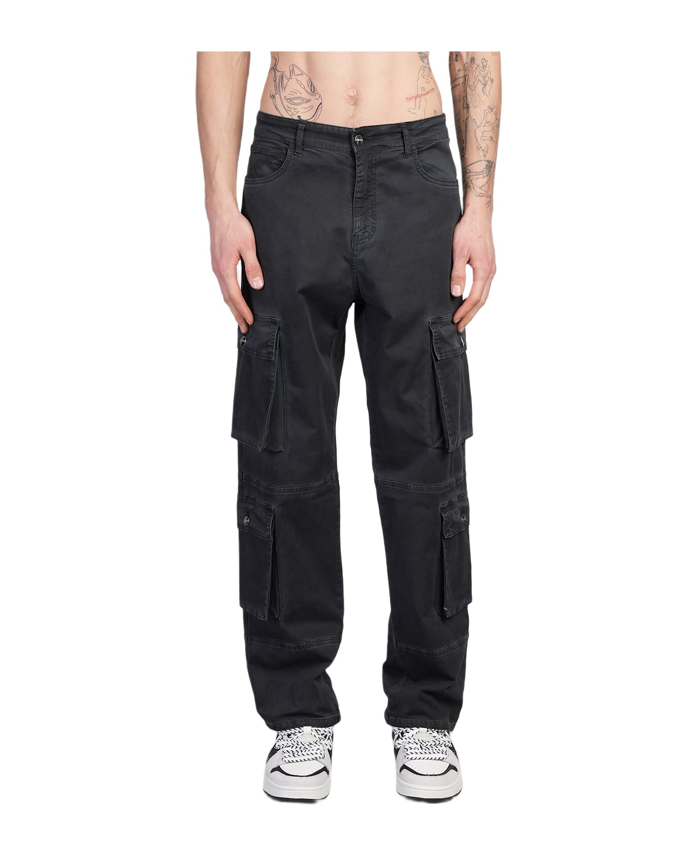 Barrow Pants In Black Cotton - black