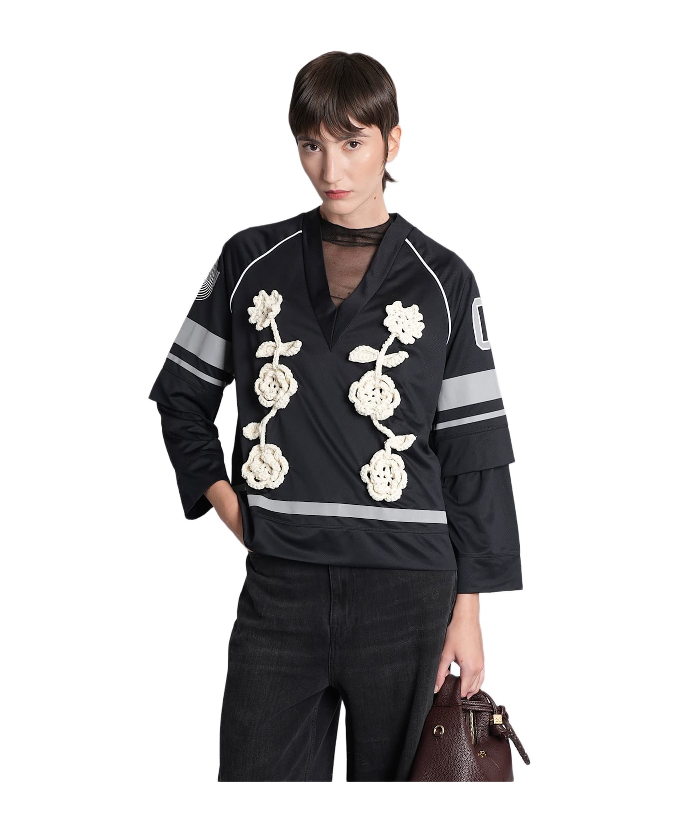 Ganni In Black Polyamide - BLACK