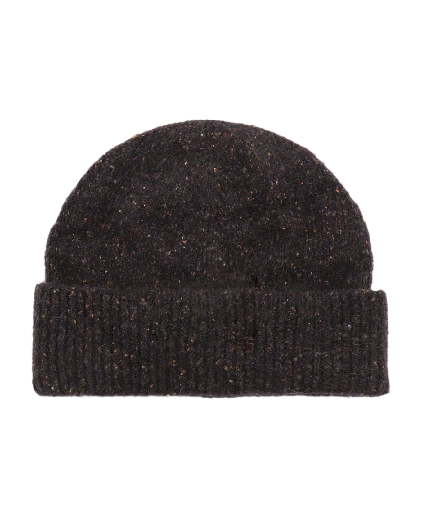 Brunello Cucinelli Black Wool Hat - Brown