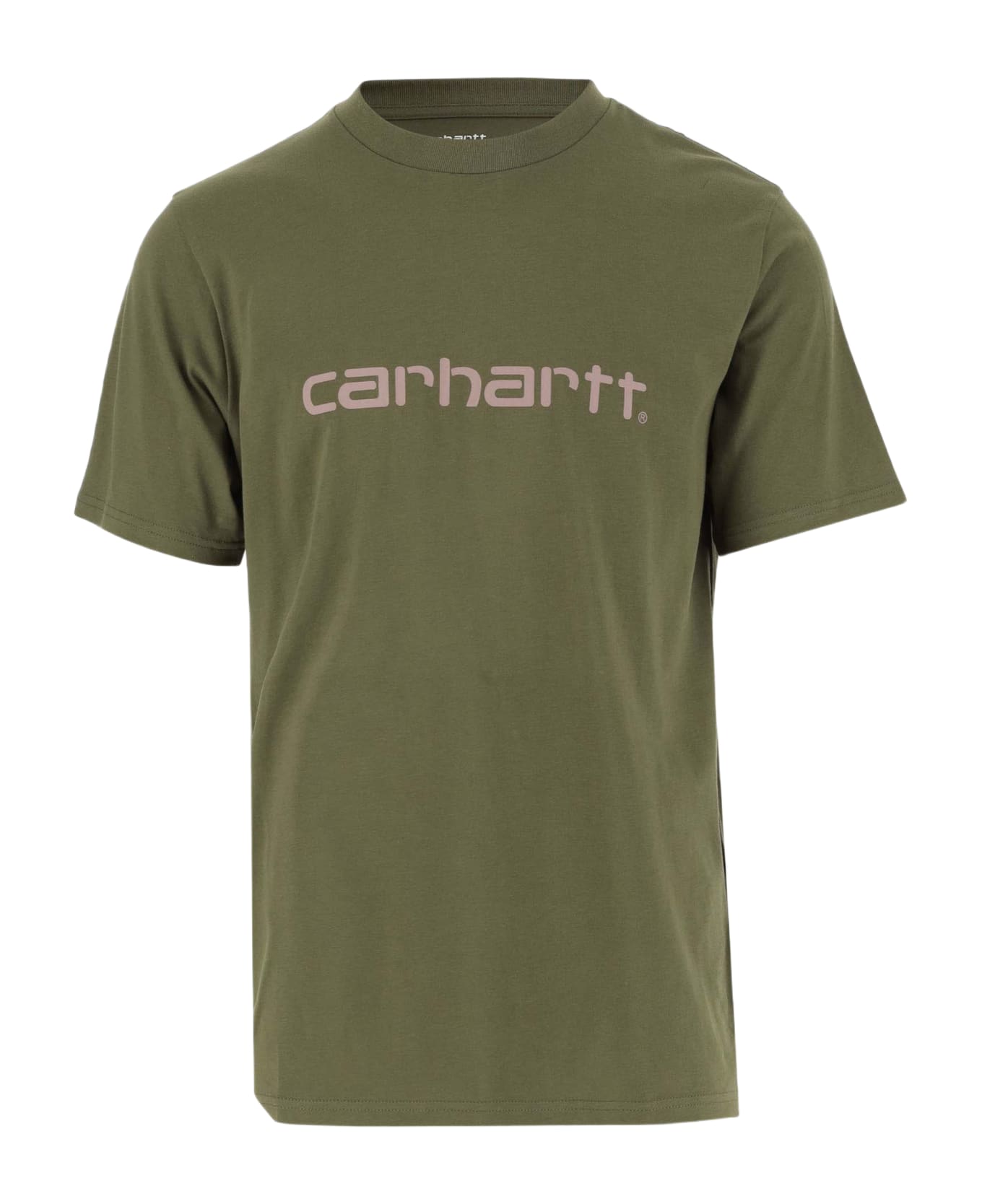 Carhartt Cotton T-shirt With Logo - Verde
