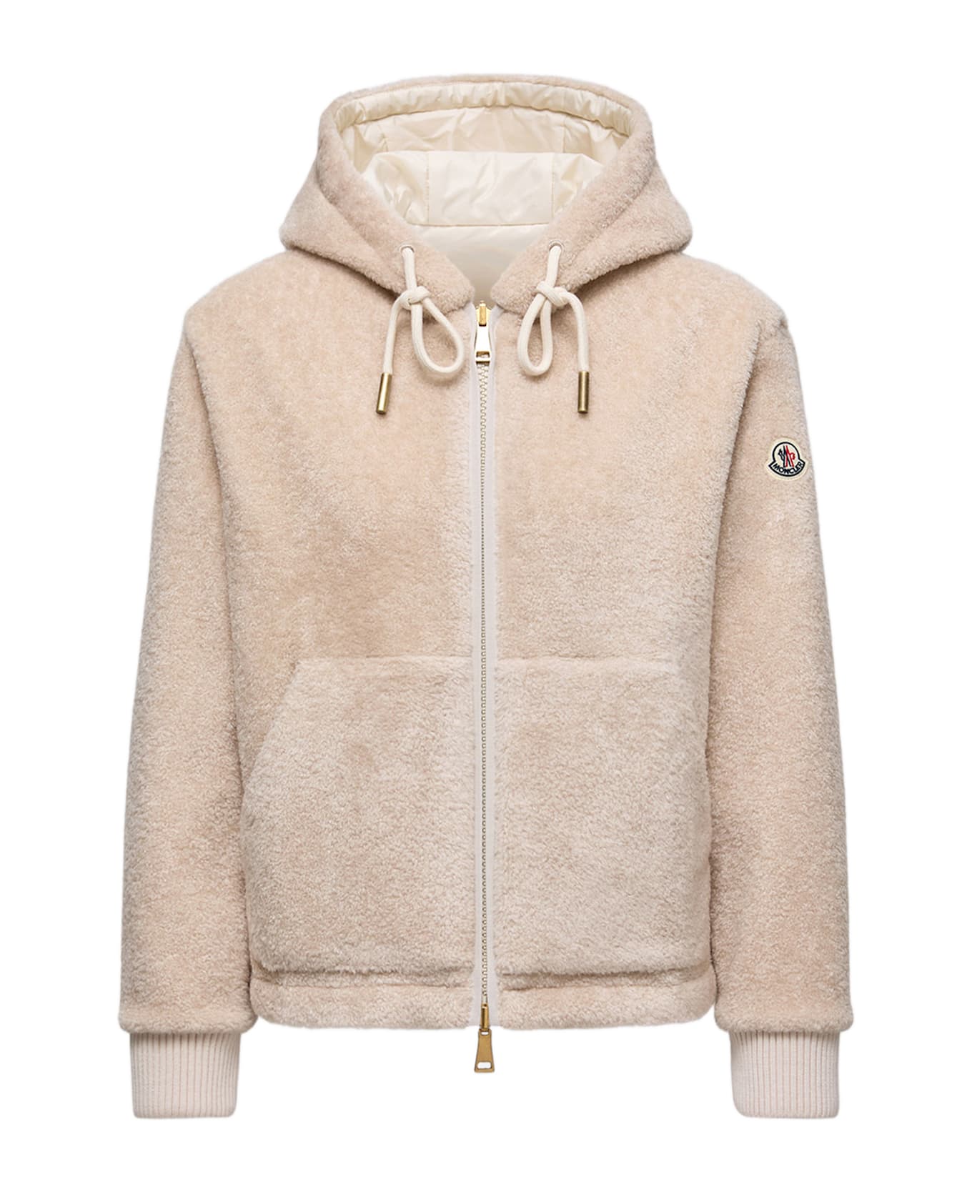 Moncler Padded Sweatshirt - Beige