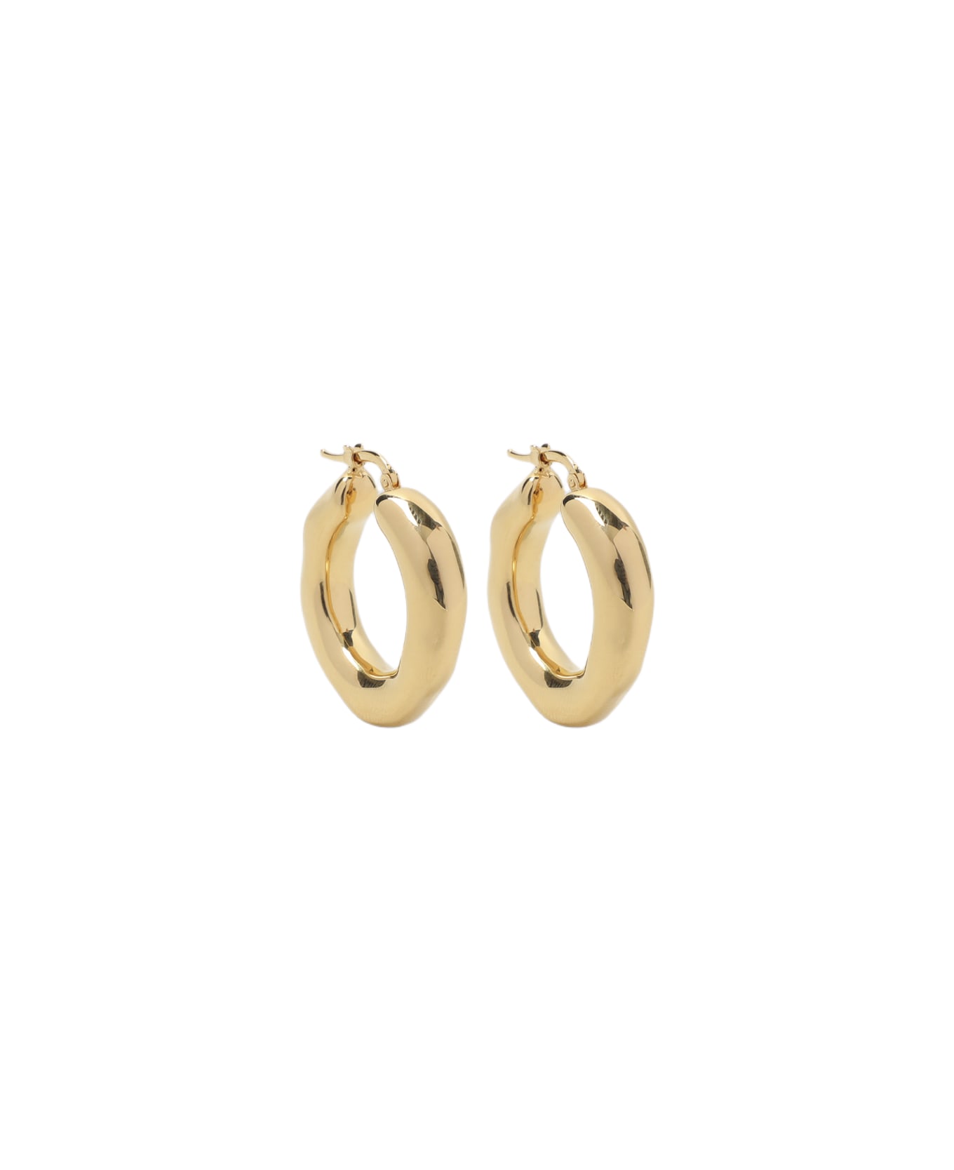 Jil Sander Brass Earrings - Gold