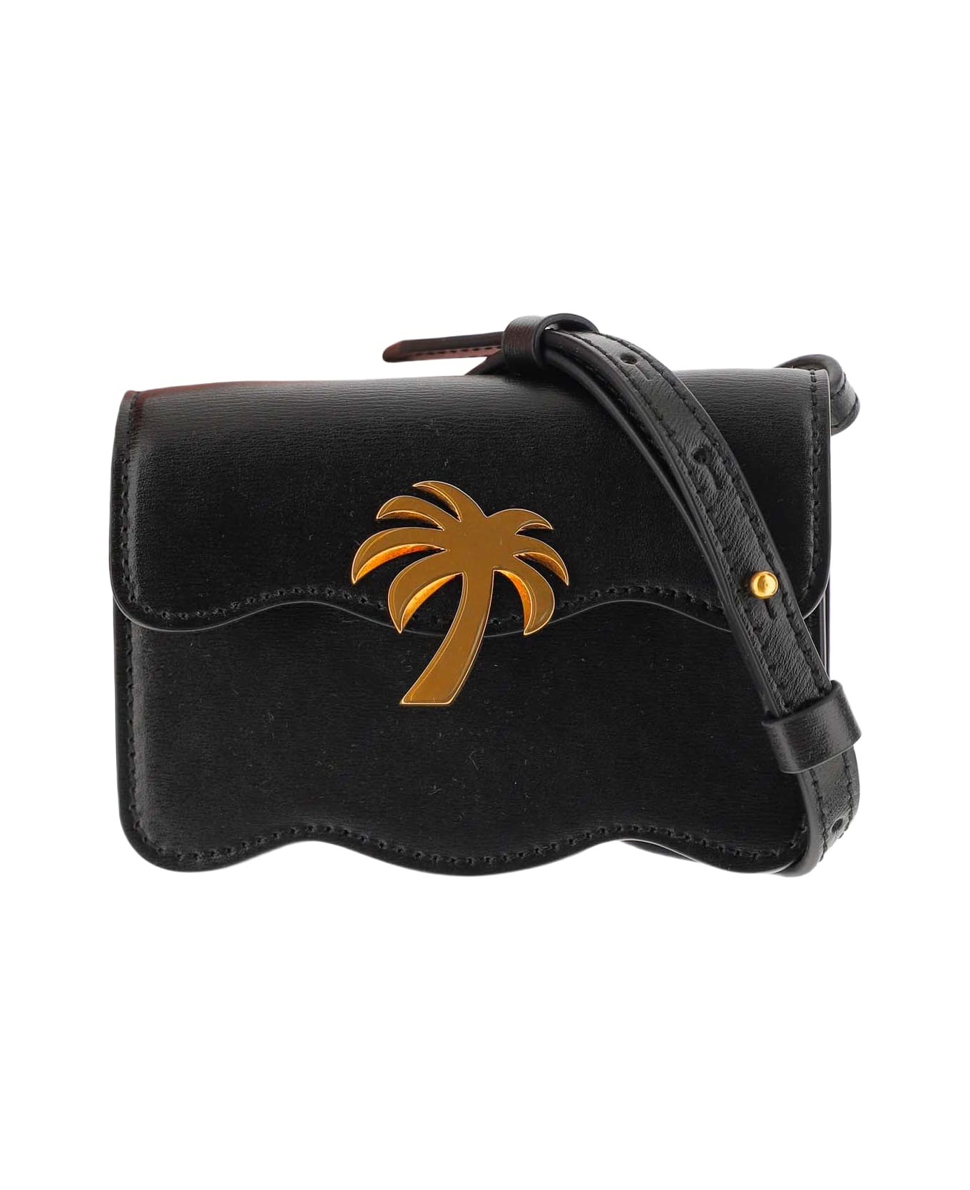 Palm Angels Palm Beach Micro Bag - Black Gold