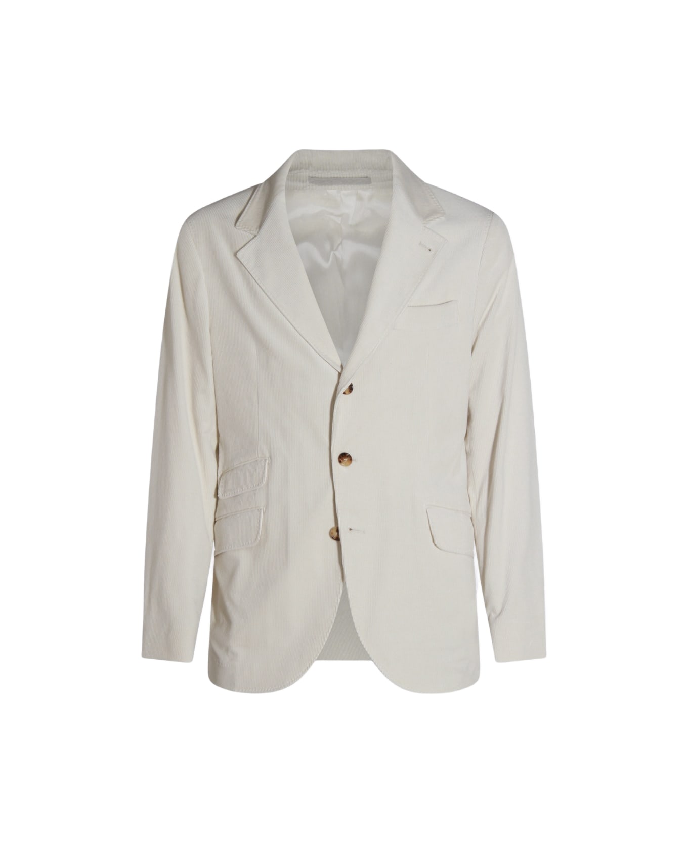 Brunello Cucinelli White Cotton Blazer