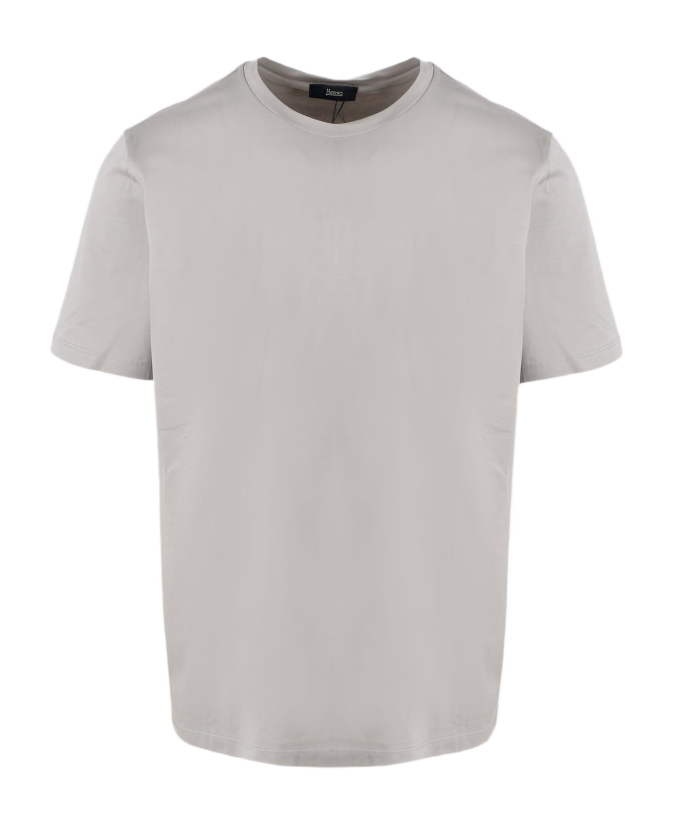Herno Superfine Cotton Stretch T-shirt - Nude 
Neutrals