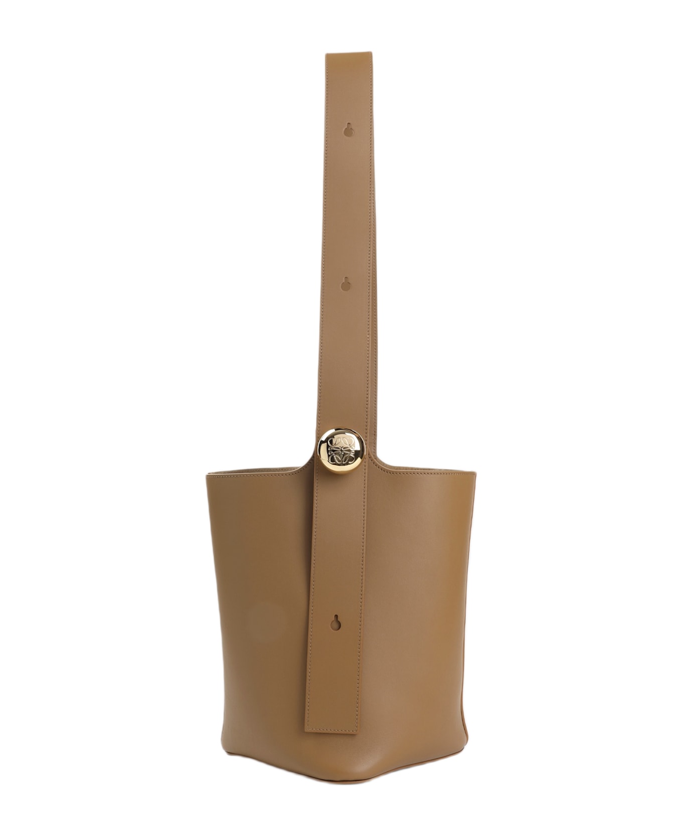 Loewe Pebble Bucket Medium Shoulder Bag - Oak