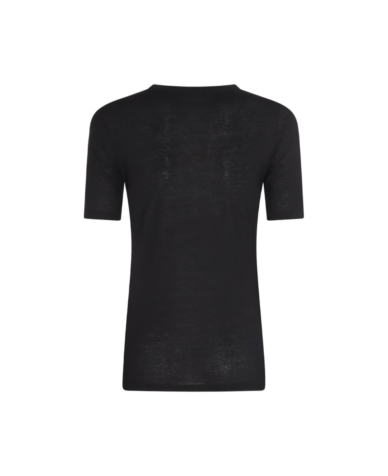 Jil Sander Black Cotton T-shirt - Black
