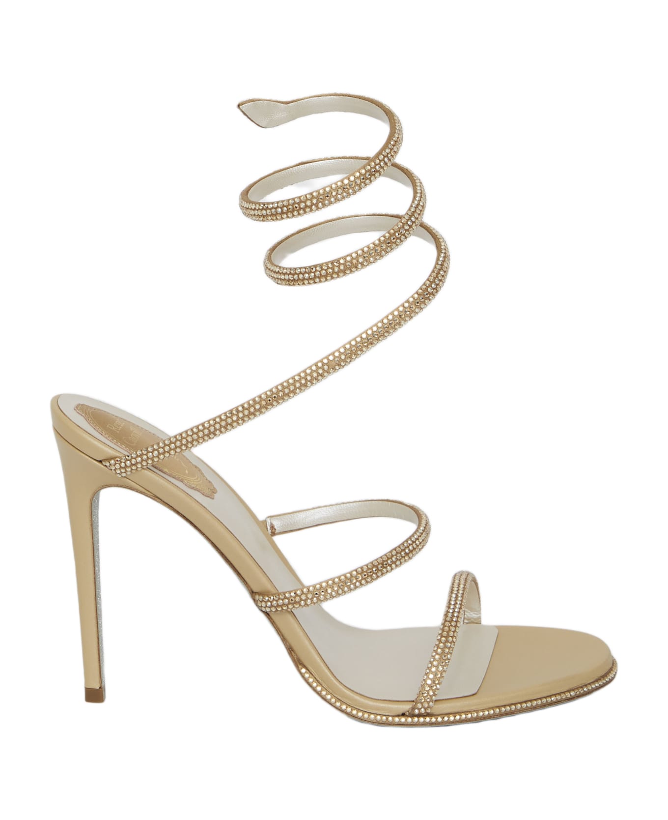 René Caovilla Cleo 105 Sandals - GOLD