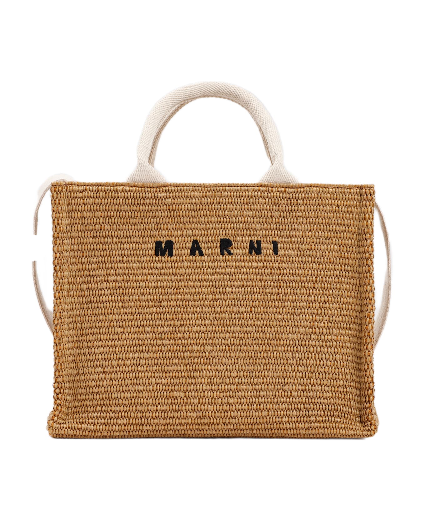 Marni Raffia East-west Tote Bag - Raw Sienna Natural