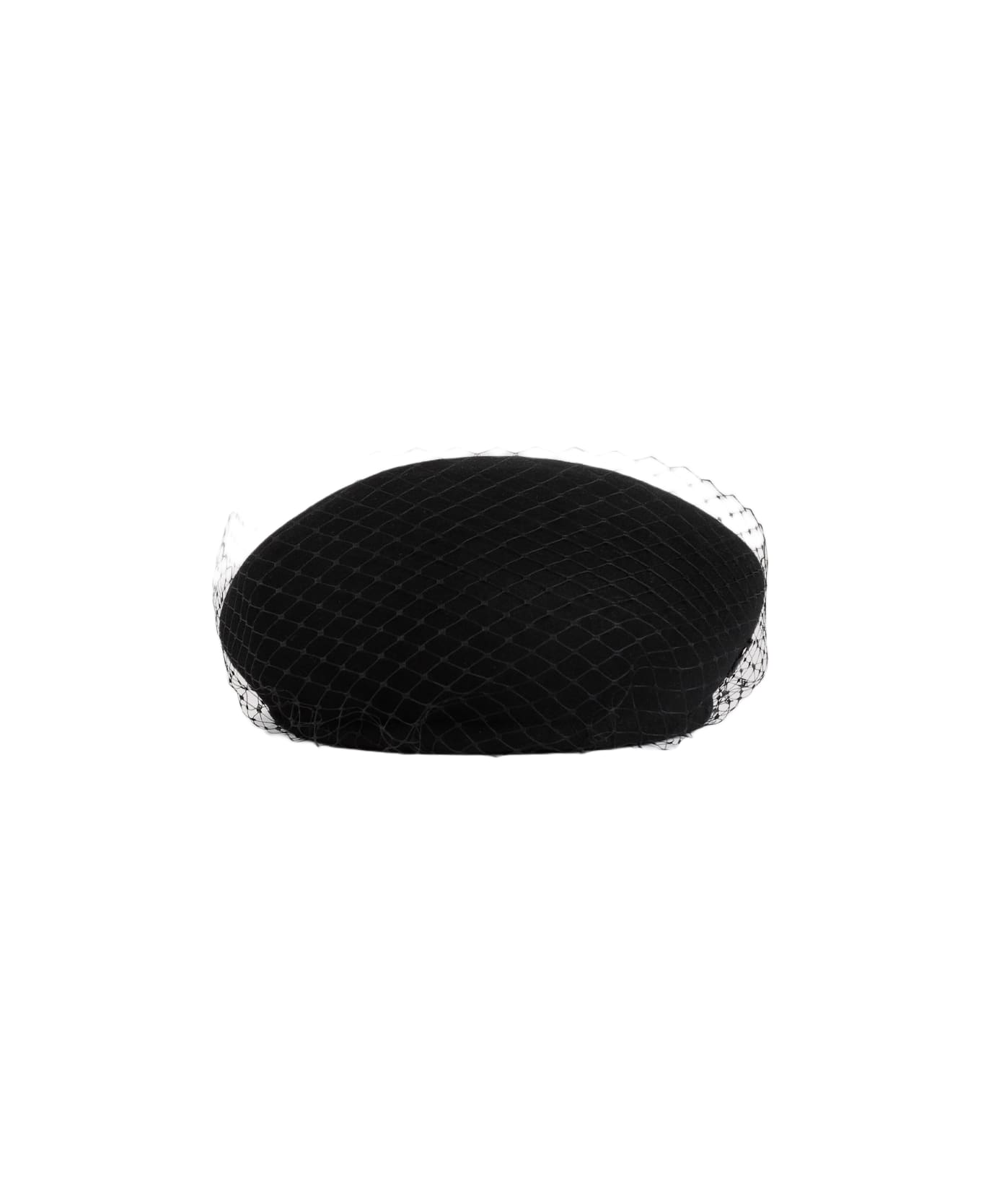Maison Michel New Bonni Veil Hat - Black