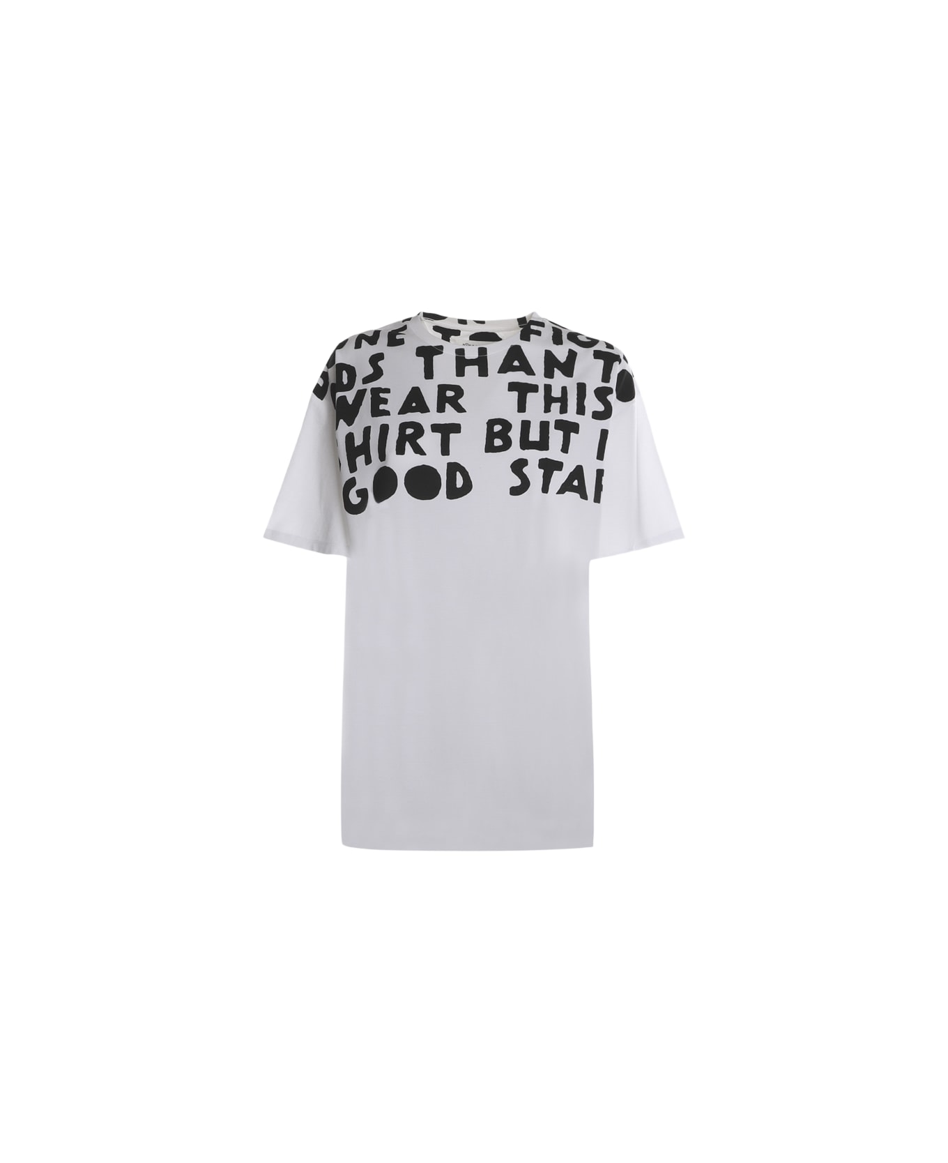 Maison Margiela Cotton T-shirt With All-over Contrasting Print - White Tシャツ