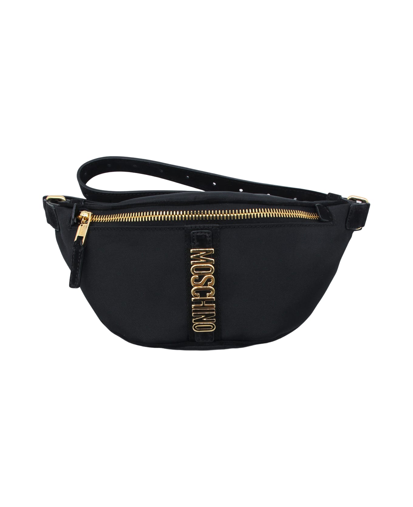 Moschino Black Belt Bag - Black