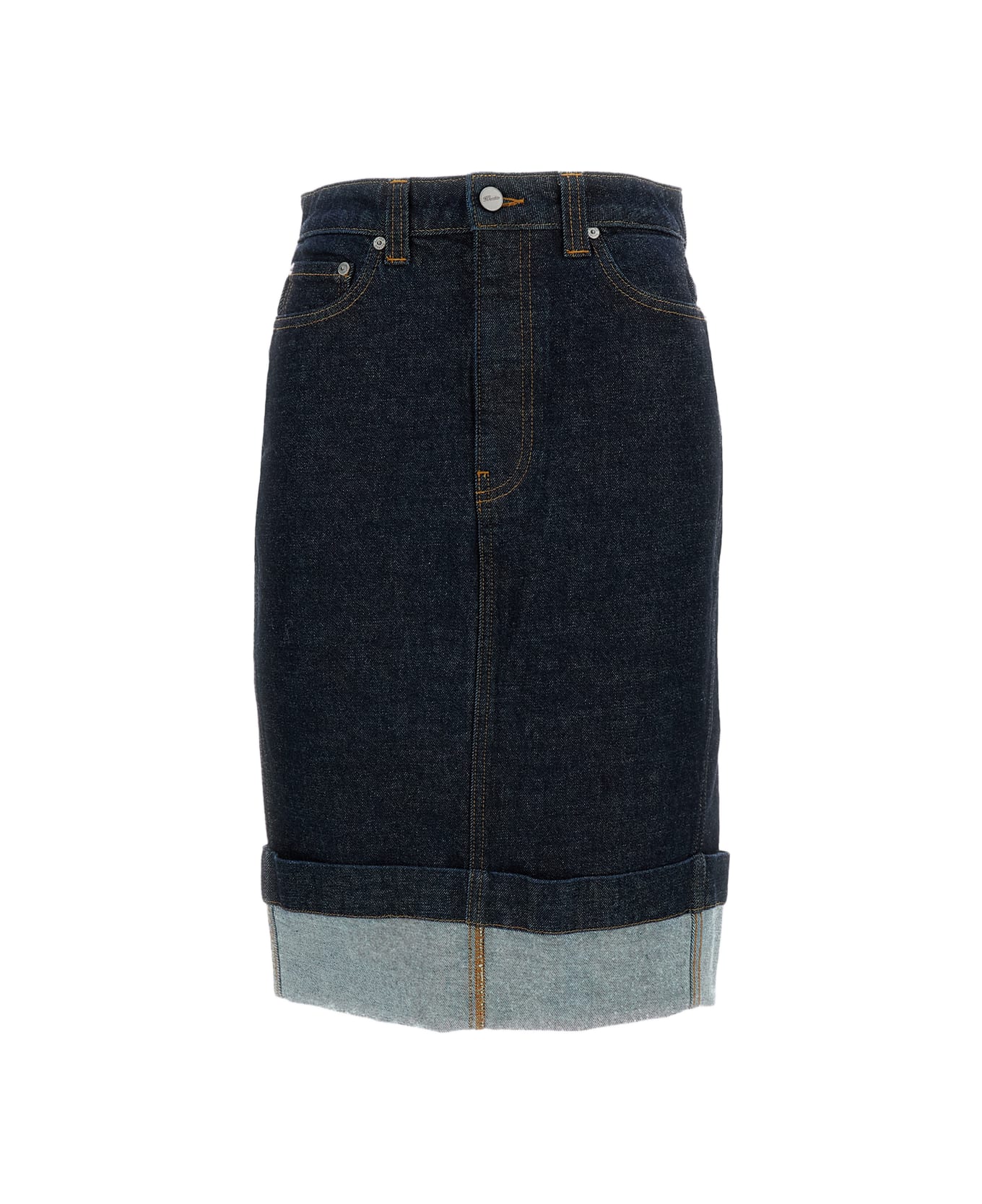 Khaite Denim Kendra Skirt - Blue
