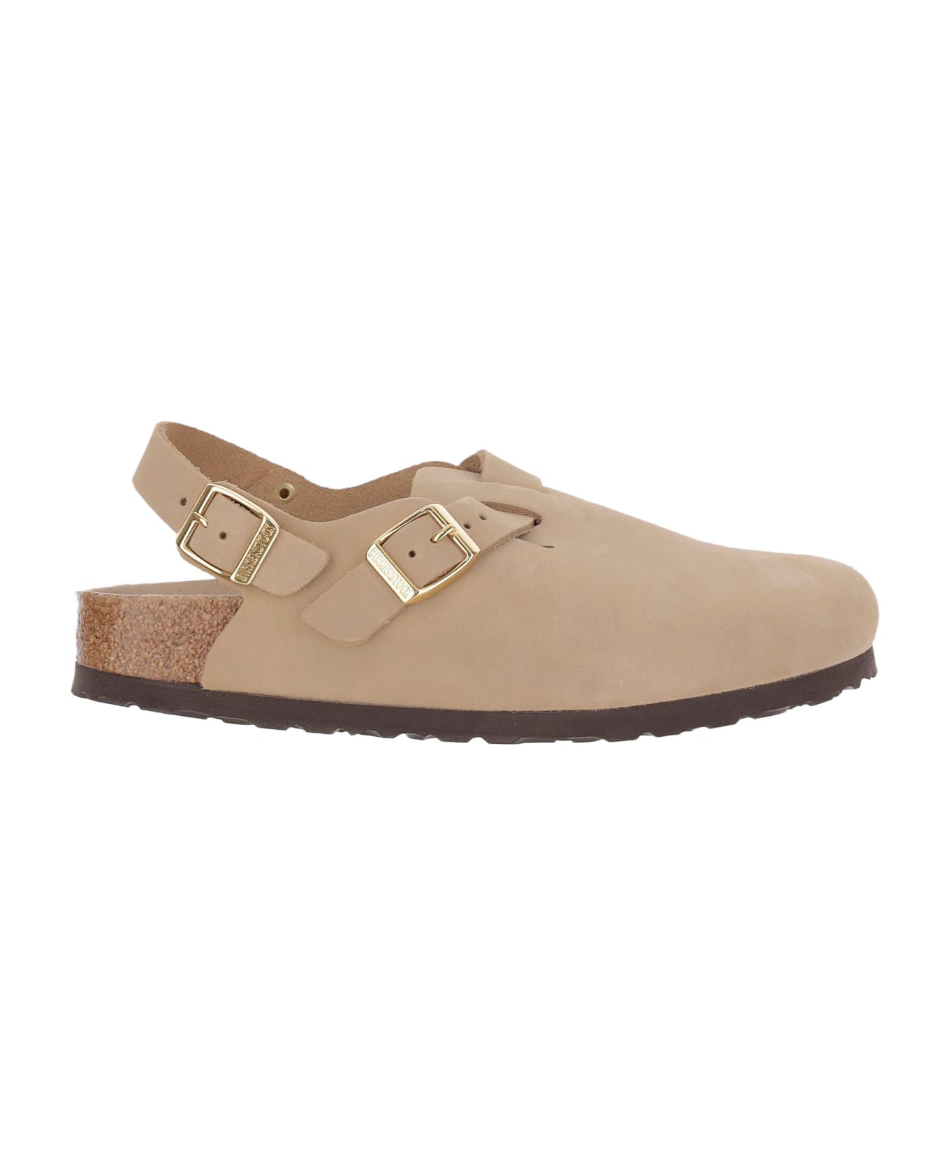 Birkenstock Tokyo Sandcastel Leather Mules - Beige
