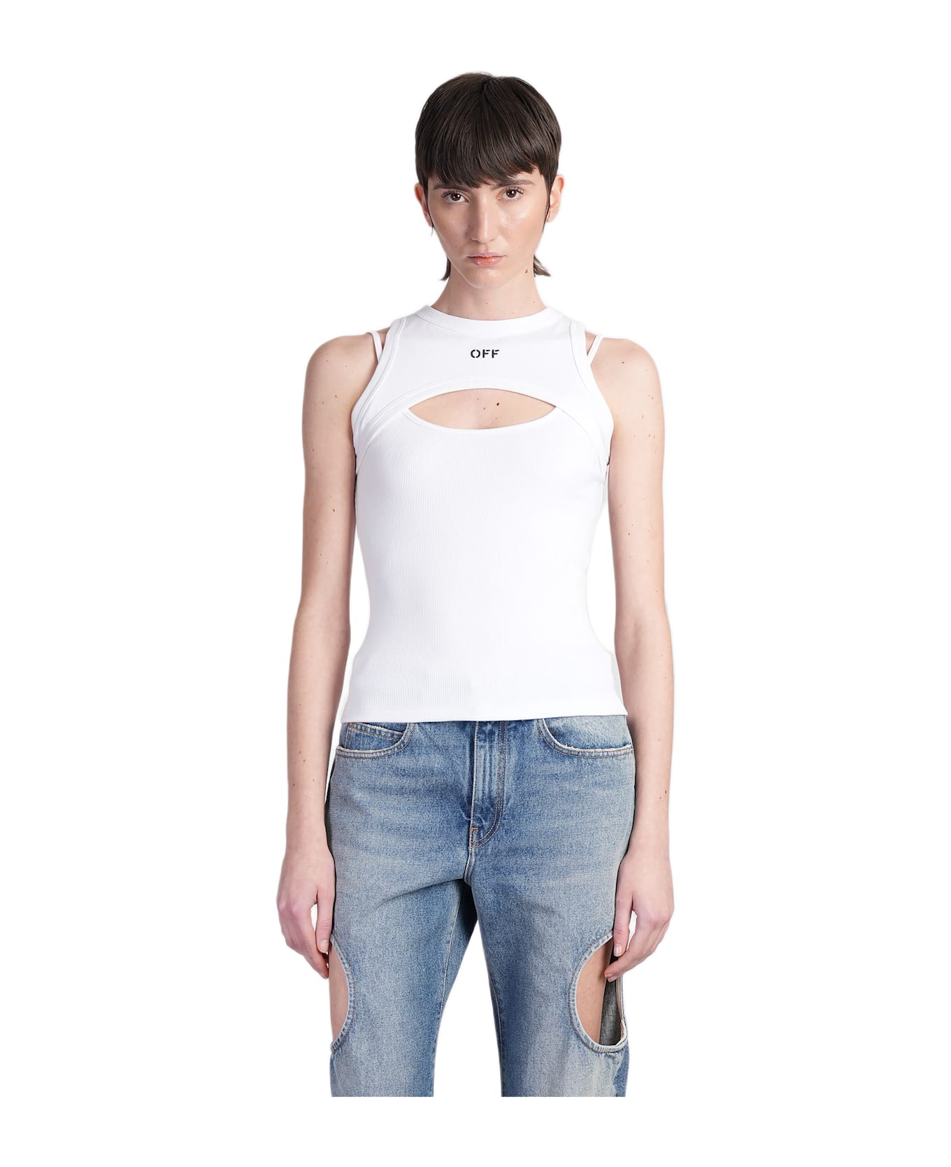 Off-White Topwear In White Cotton - white
