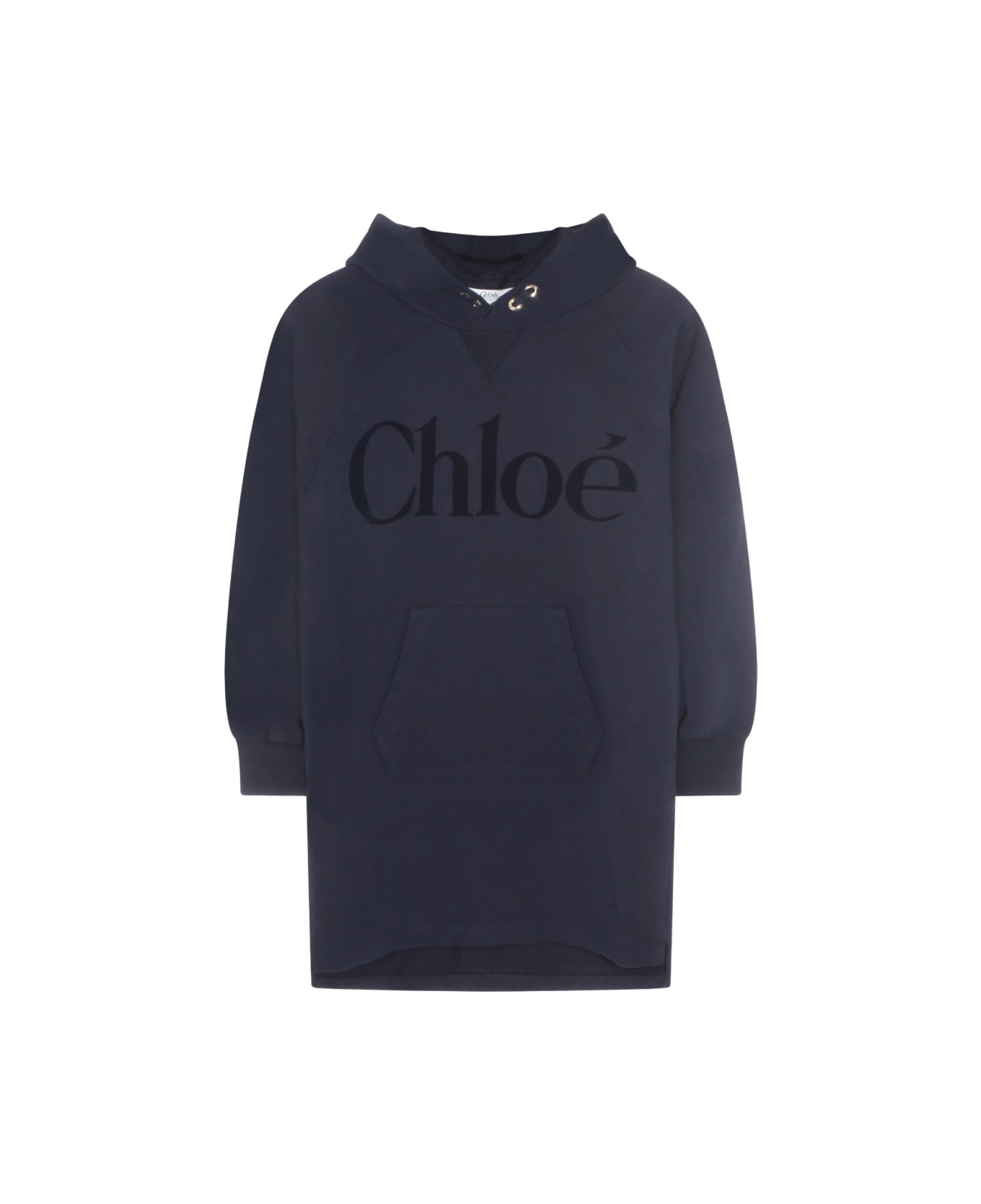 Chloé Navy Cotton Dress - Marine