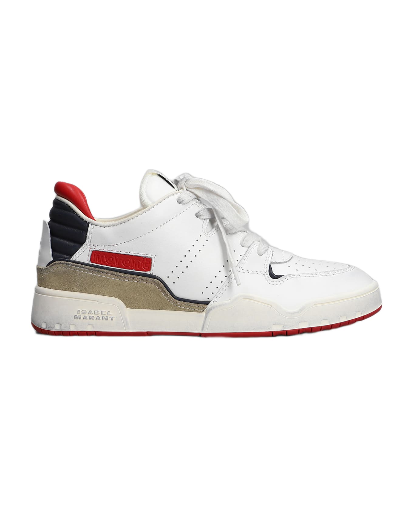 Isabel Marant Emree Sneakers In White Leather - white