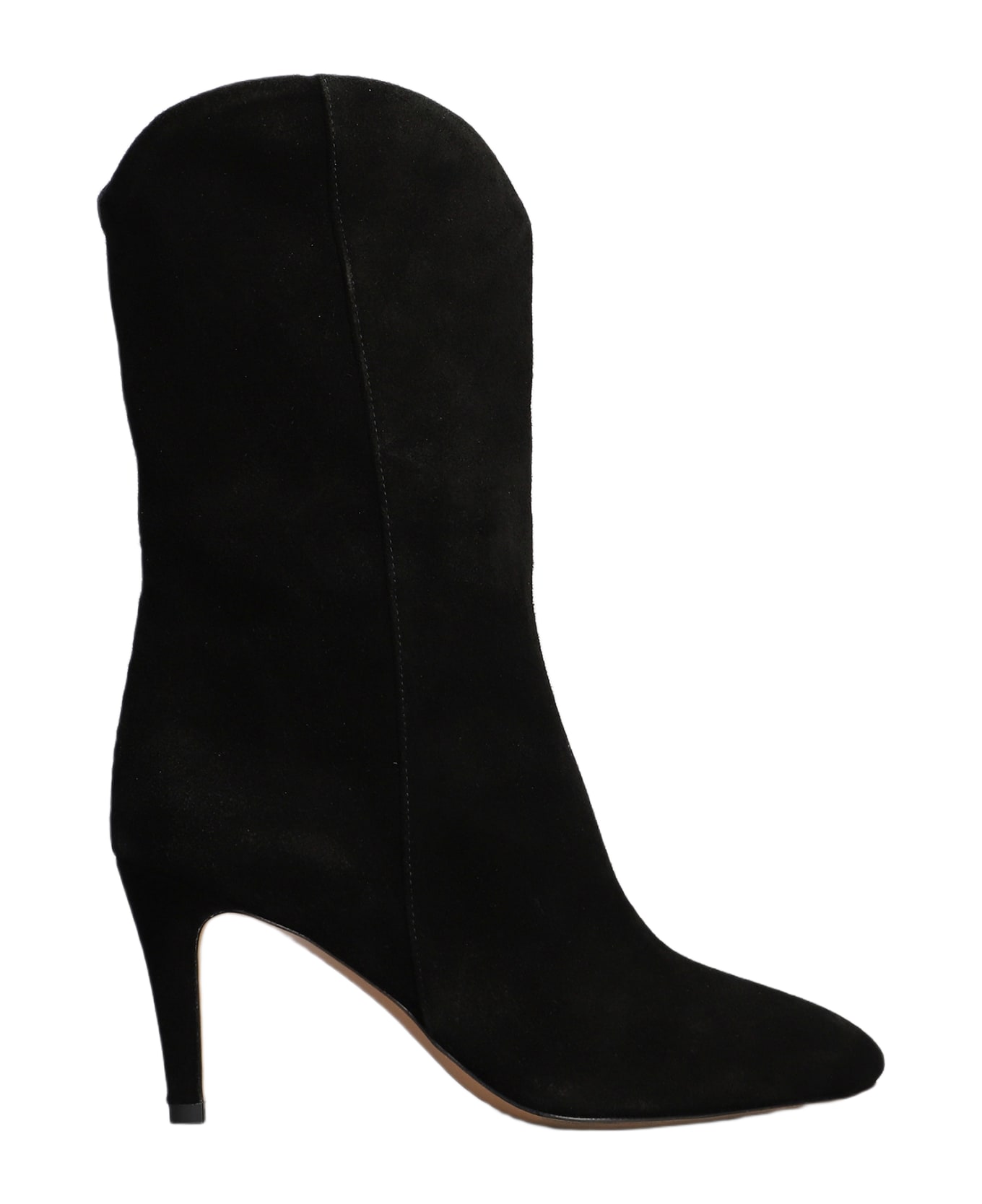 The Seller High Heels Boots In Black Suede - black