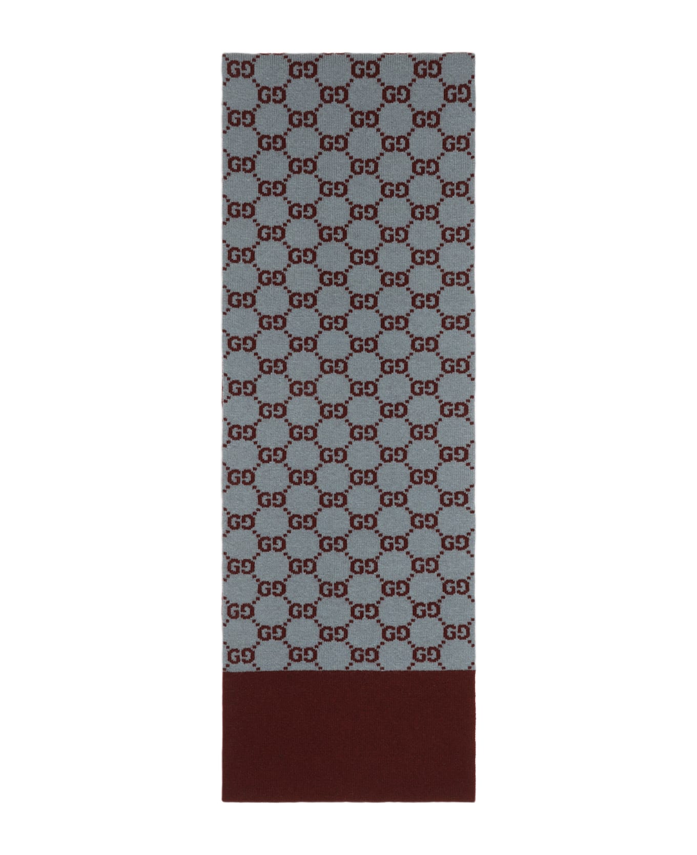 Gucci Scarf - Bordeaux Sky Blue