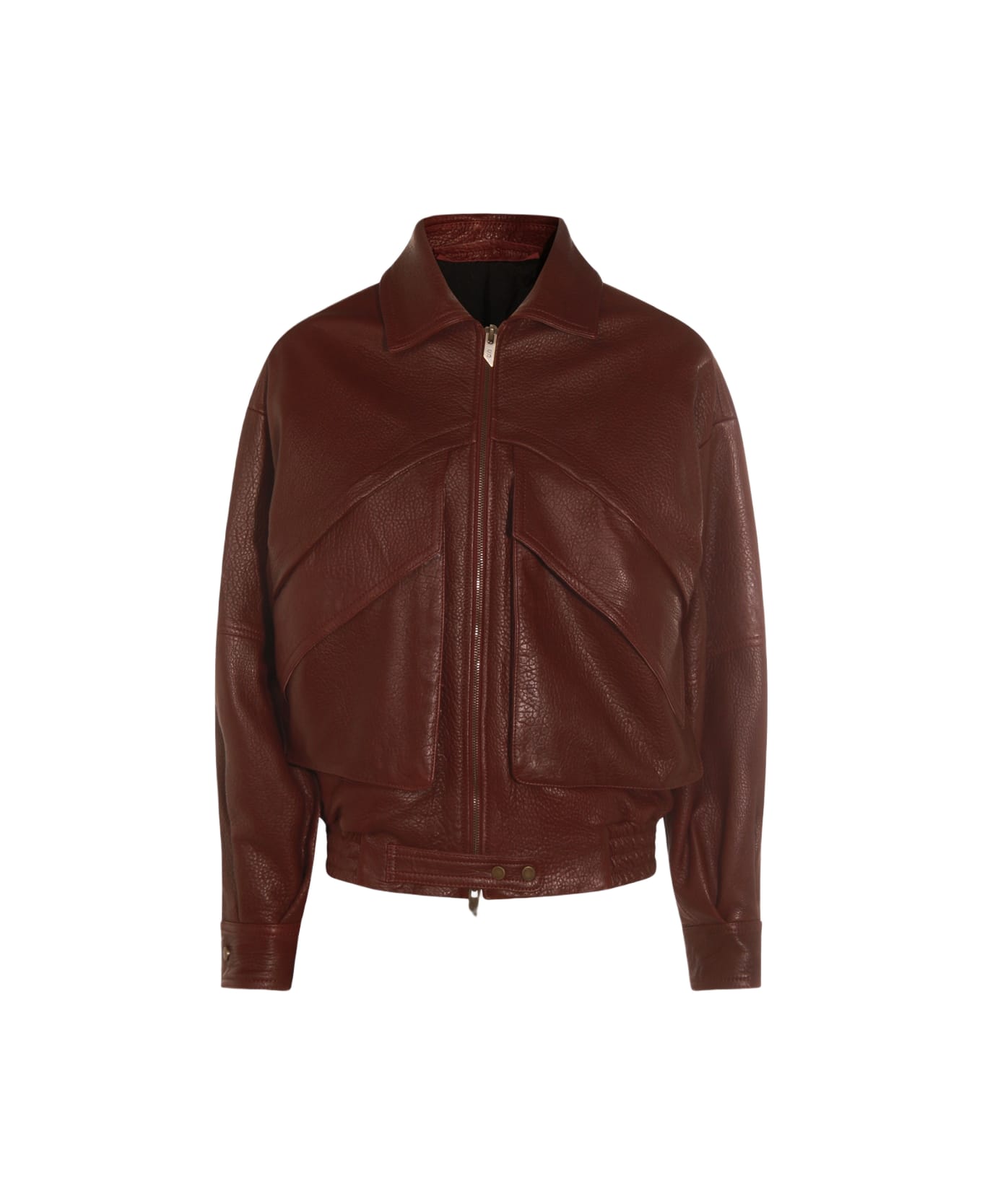 Salvatore Santoro Bordeaux Leather Jacket - Bordeaux