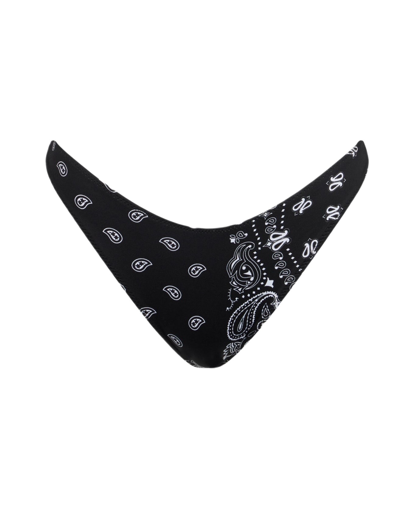 MC2 Saint Barth Woman Cheeky Swim Briefs With Black Bandanna Print - BLACK