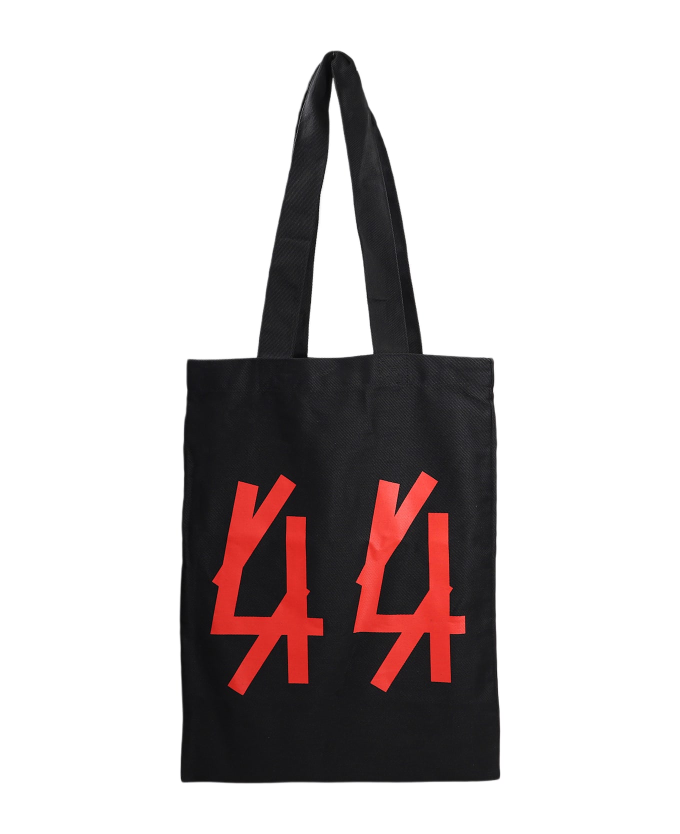 44 Label Group Tote In Black Cotton - black
