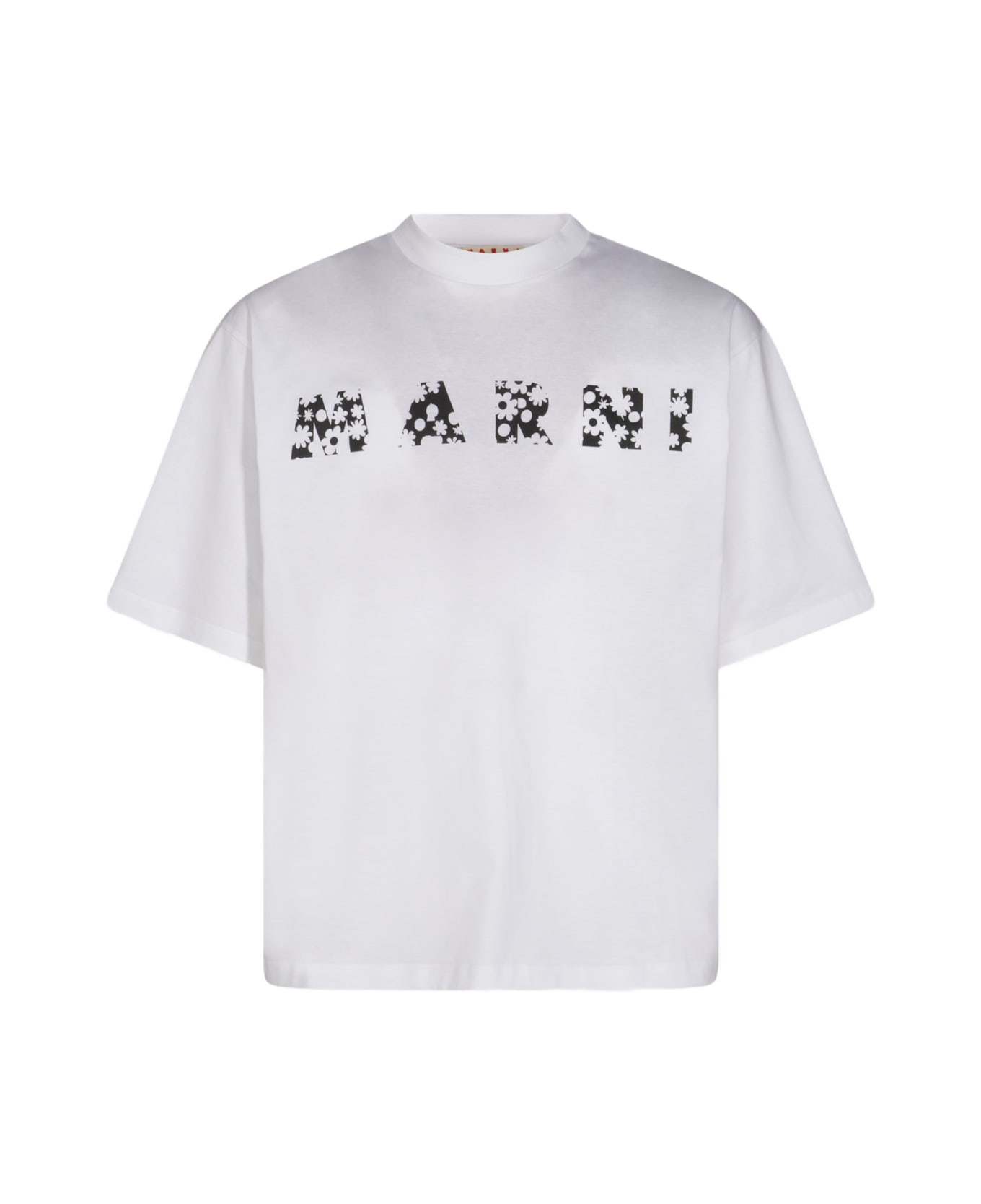 Marni White Cotton T-shirt - LILY WHITE
