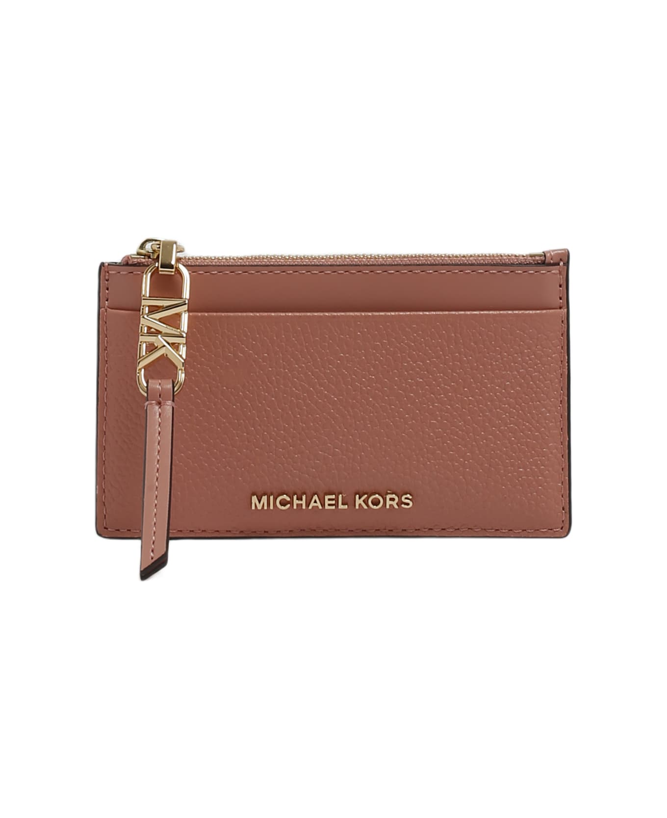 Michael Kors Sm Zip Card Case Wallet - ROSA ARANCIATO