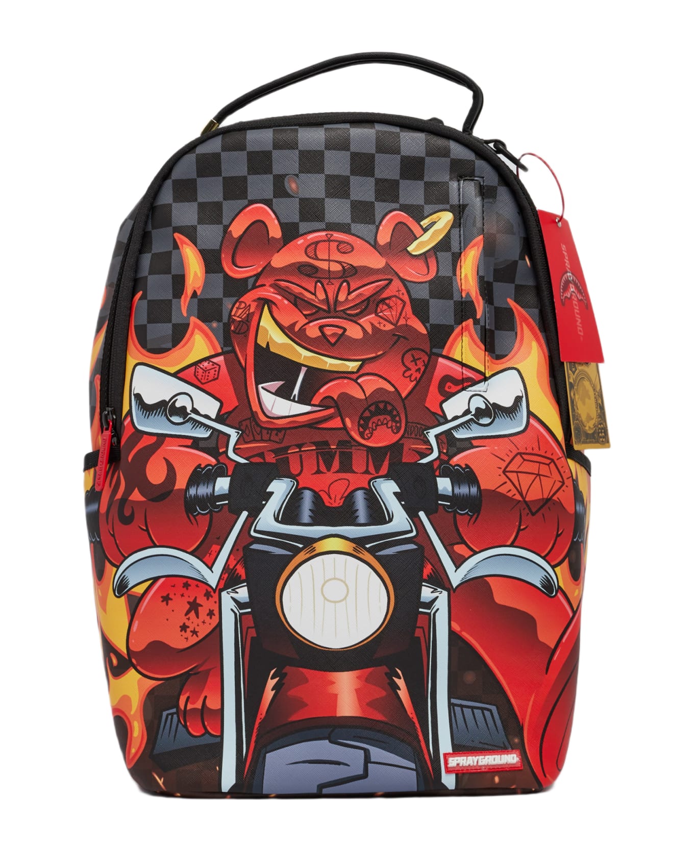 Sprayground Diablo Rider Shark Backpack Backpack - NERO-ROSSO