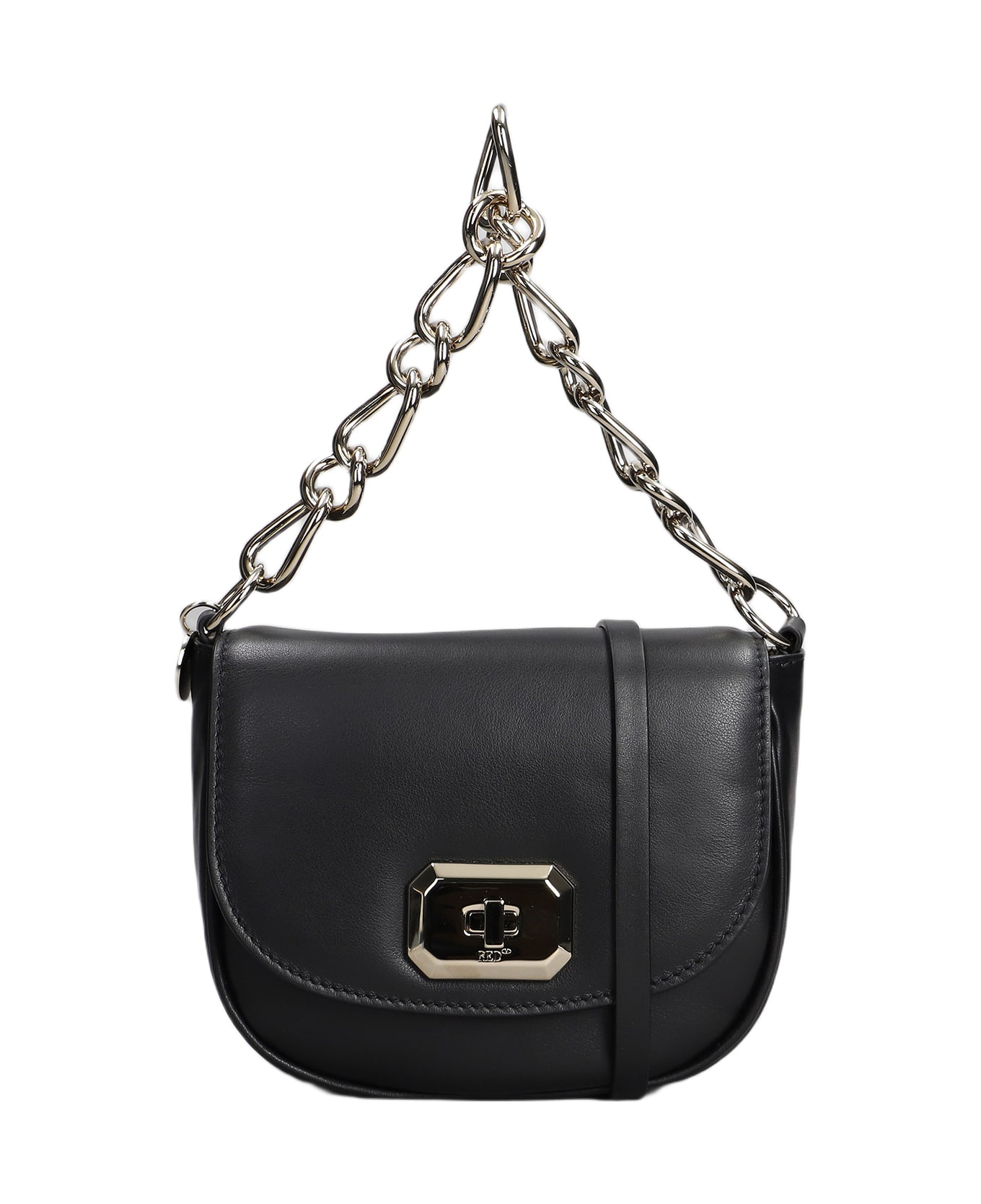 RED Valentino Hand Bag In Black Leather - No Nero ショルダーバッグ