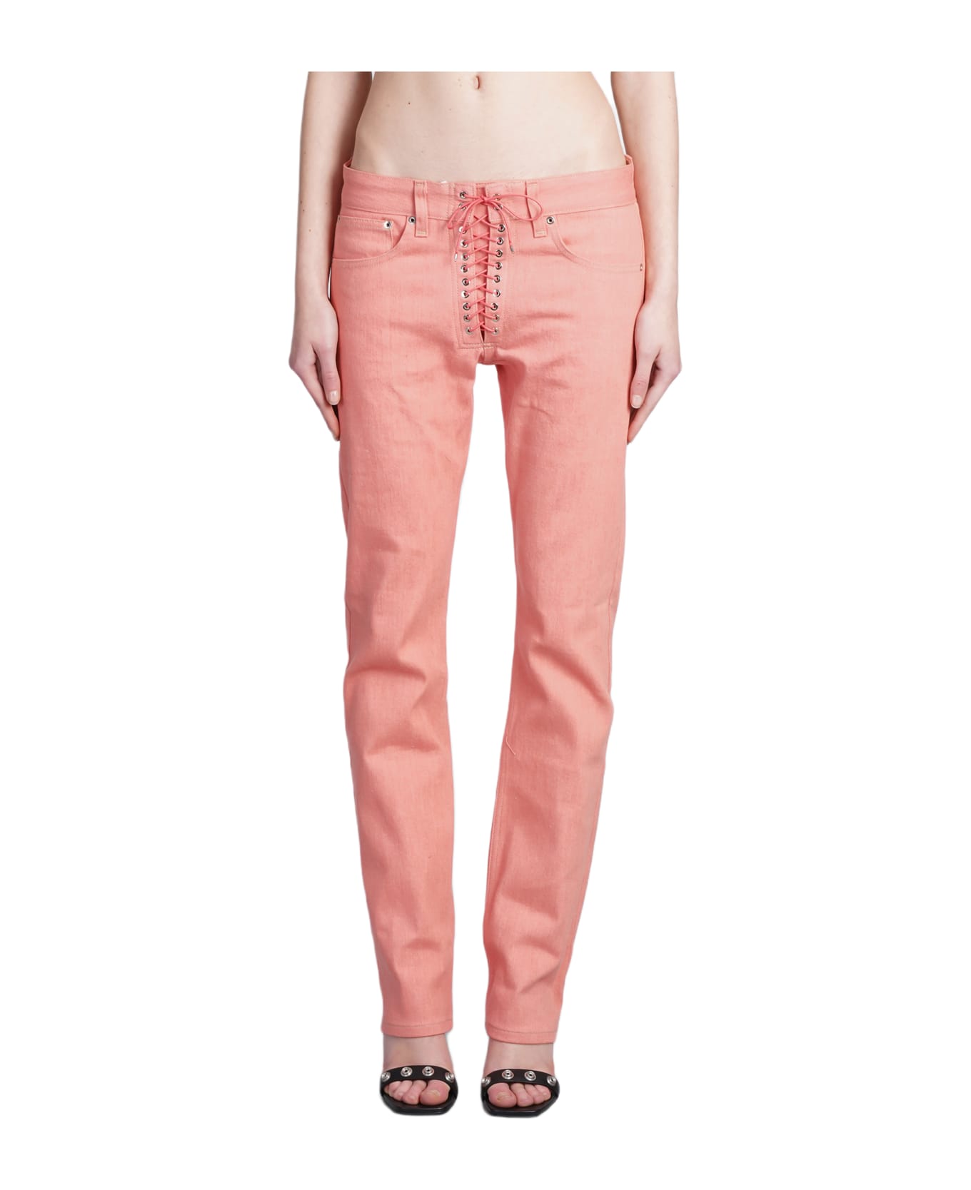 Ludovic de Saint Sernin Jeans In Rose-pink Cotton - rose-pink