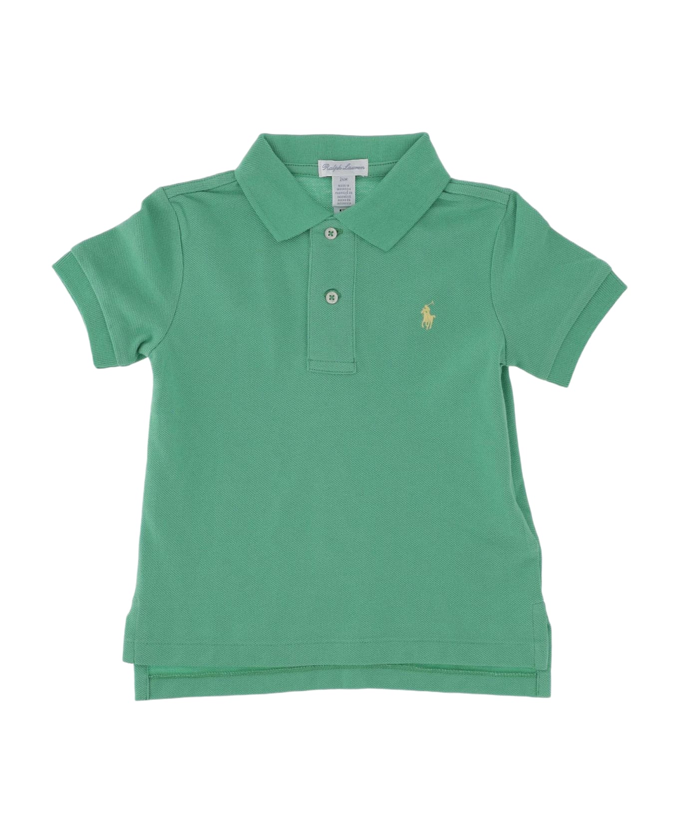 Polo Ralph Lauren Logo Cotton Polo Shirt - Green