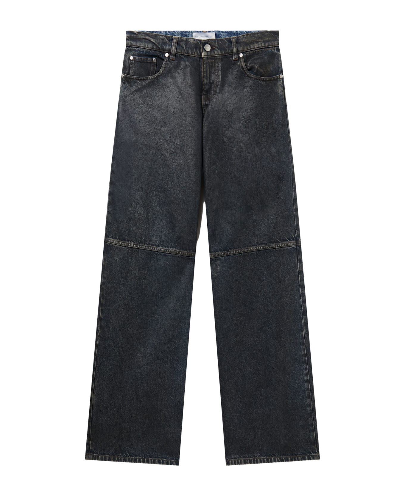 Stella McCartney Straight-leg Denim Jeans With Faded Panels - Blue
