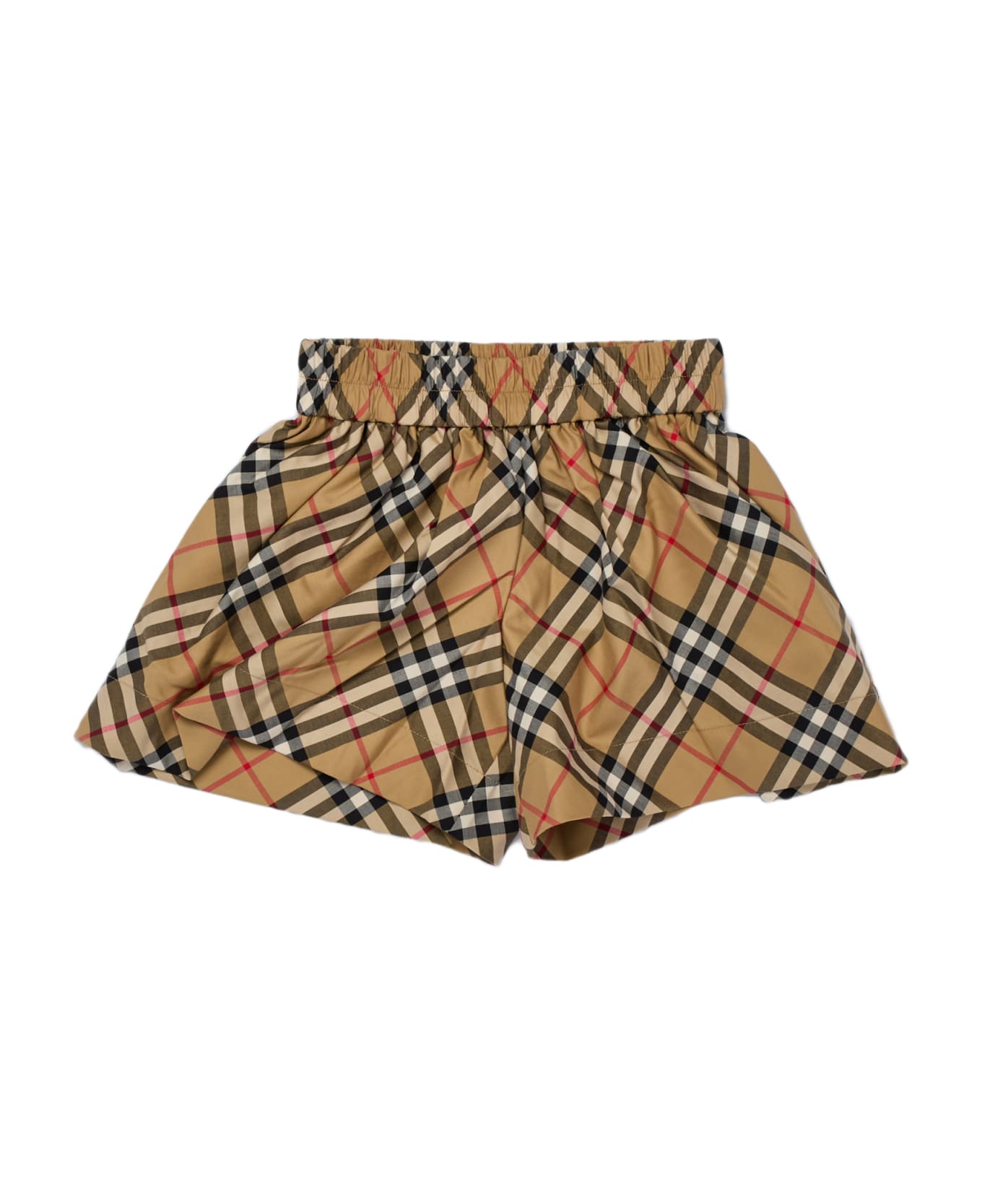 Burberry Marcy Chk Shorts - BEIGE