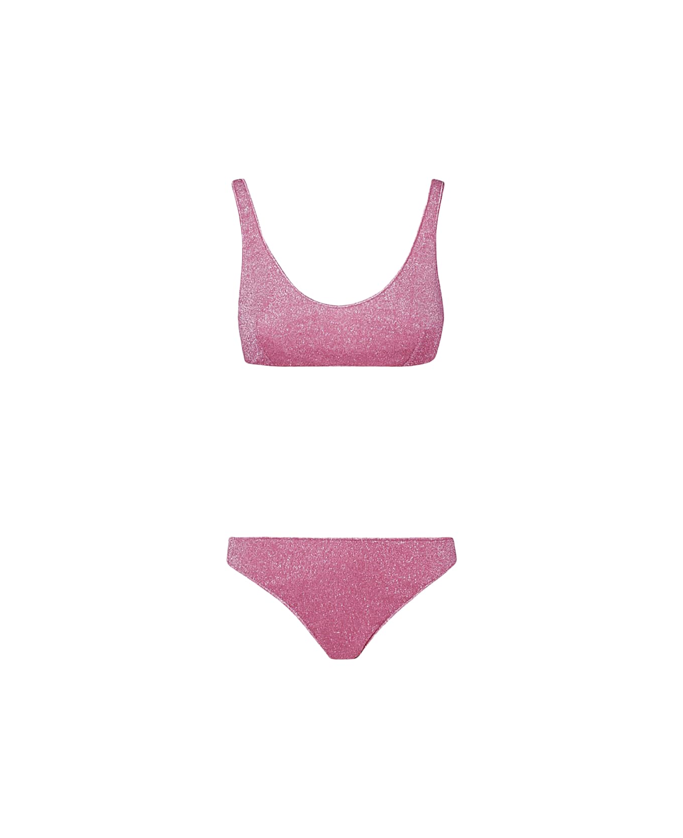 Oseree Pink Lumiere Sporty Bikini Set カバーアップ