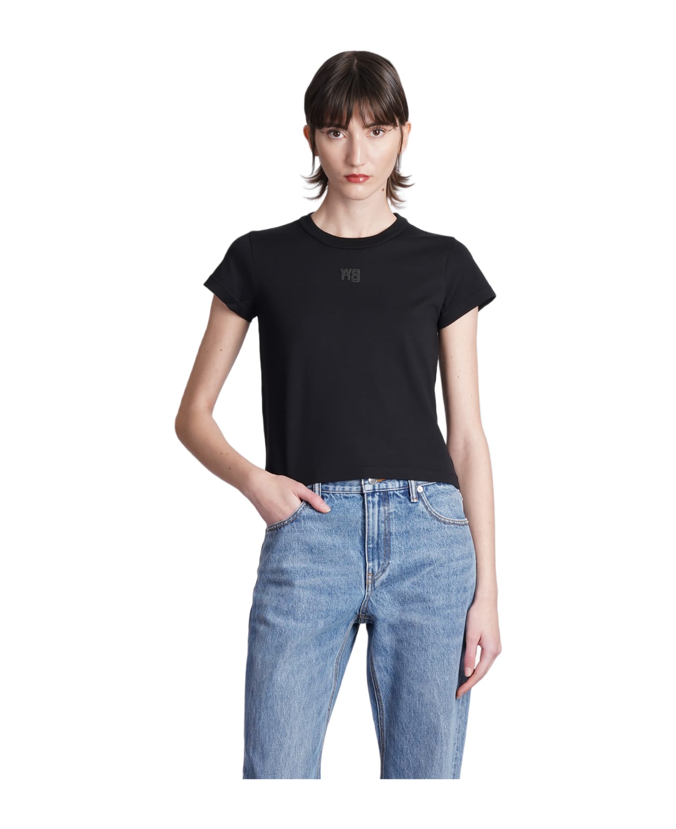 Alexander Wang Essential Shrunk T-shirt - Black