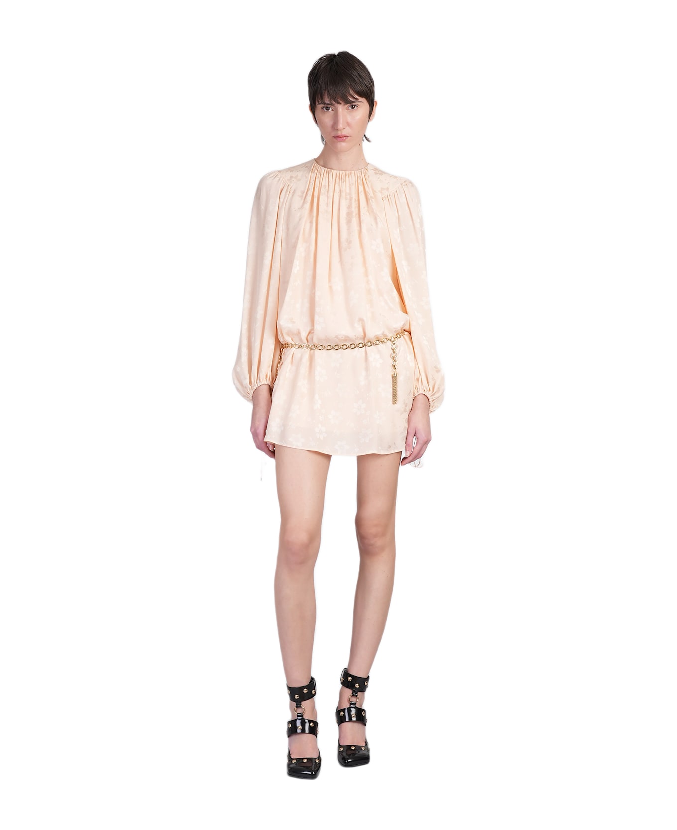 Chloé Dress In Rose-pink Silk - Rosa