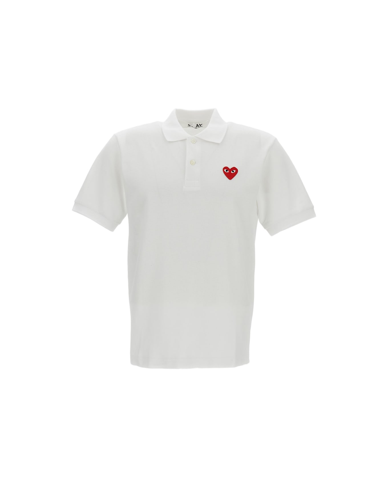 Comme des Garçons Play Polo Shirt - White