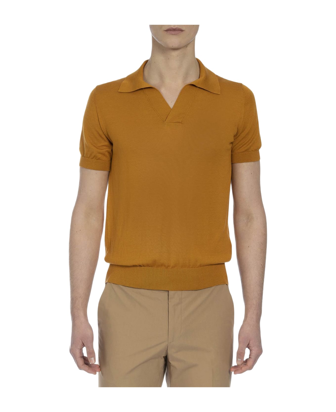 Larusmiani 'harry' Polo Polo Shirt - Yellow