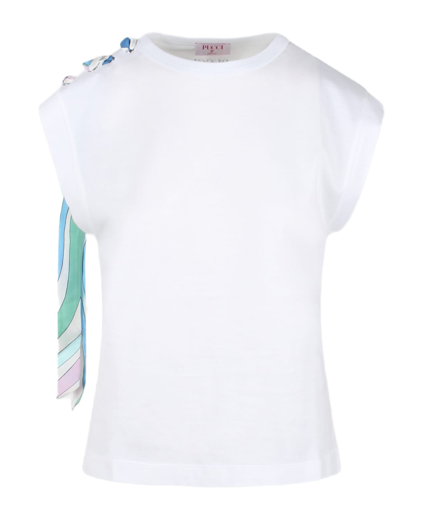 Pucci Marmo-print Cotton T-shirt - White