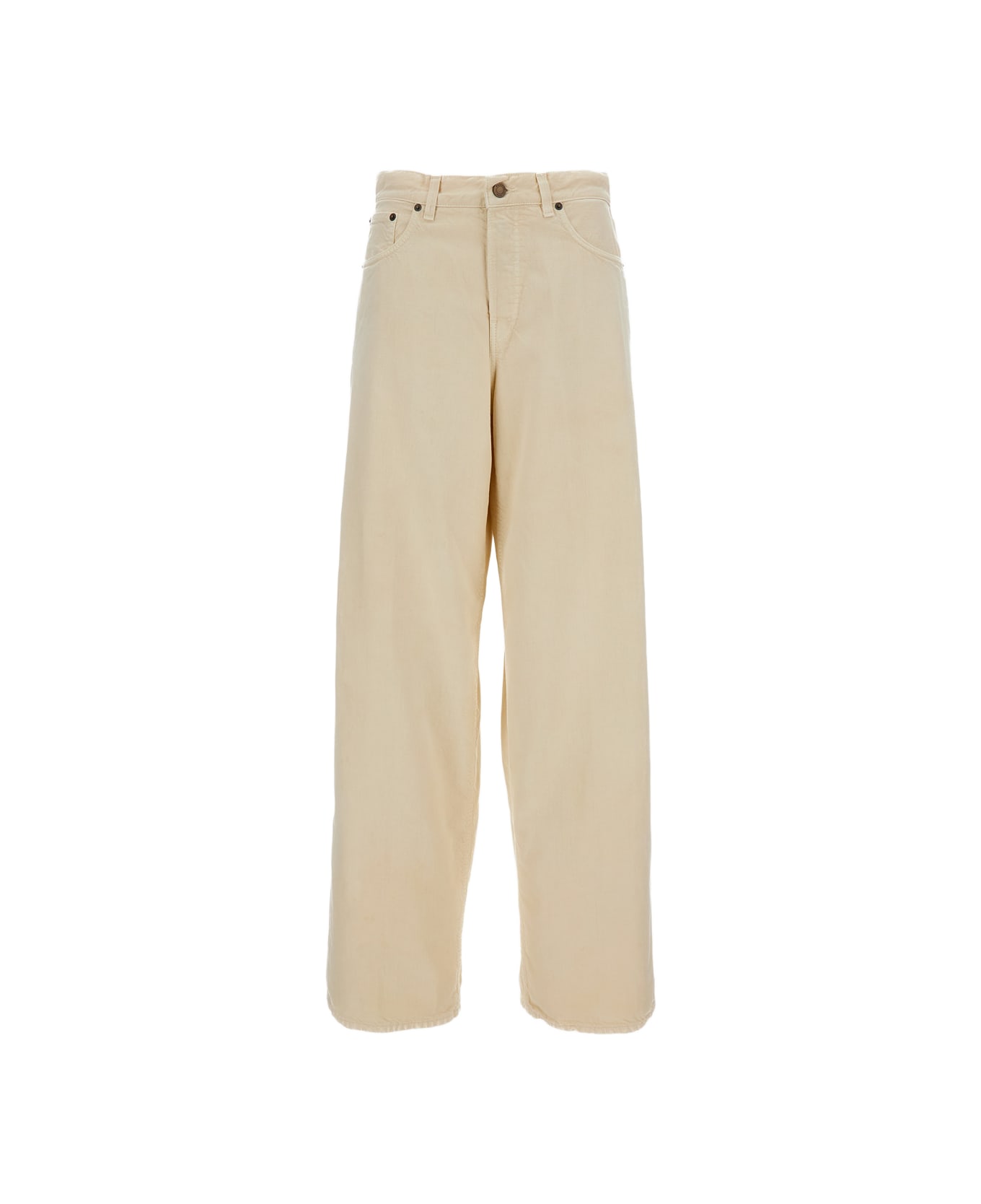 Haikure Bethany Twill 45 Trousers - Brown