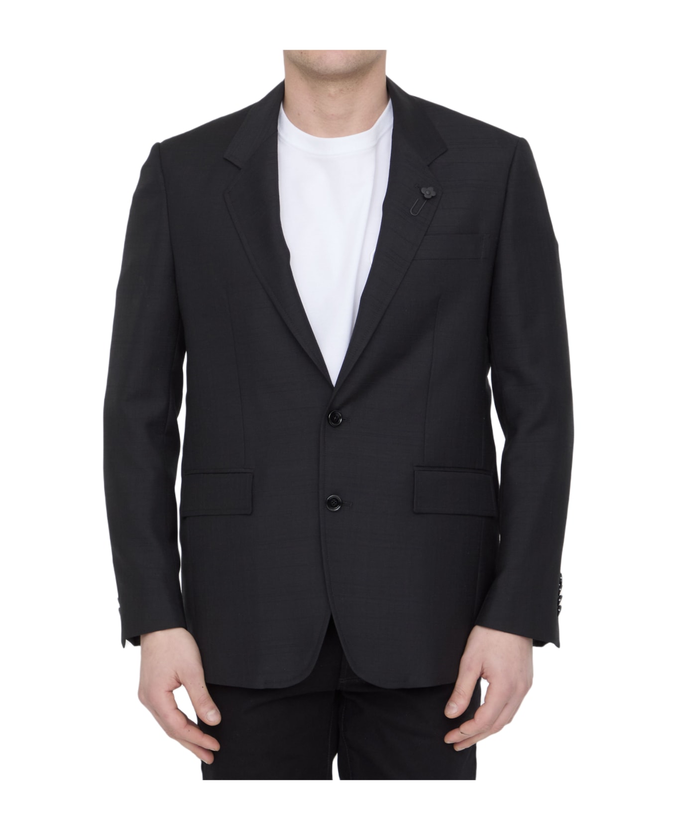 Lardini Wool And Mohair Jacket - BLACK