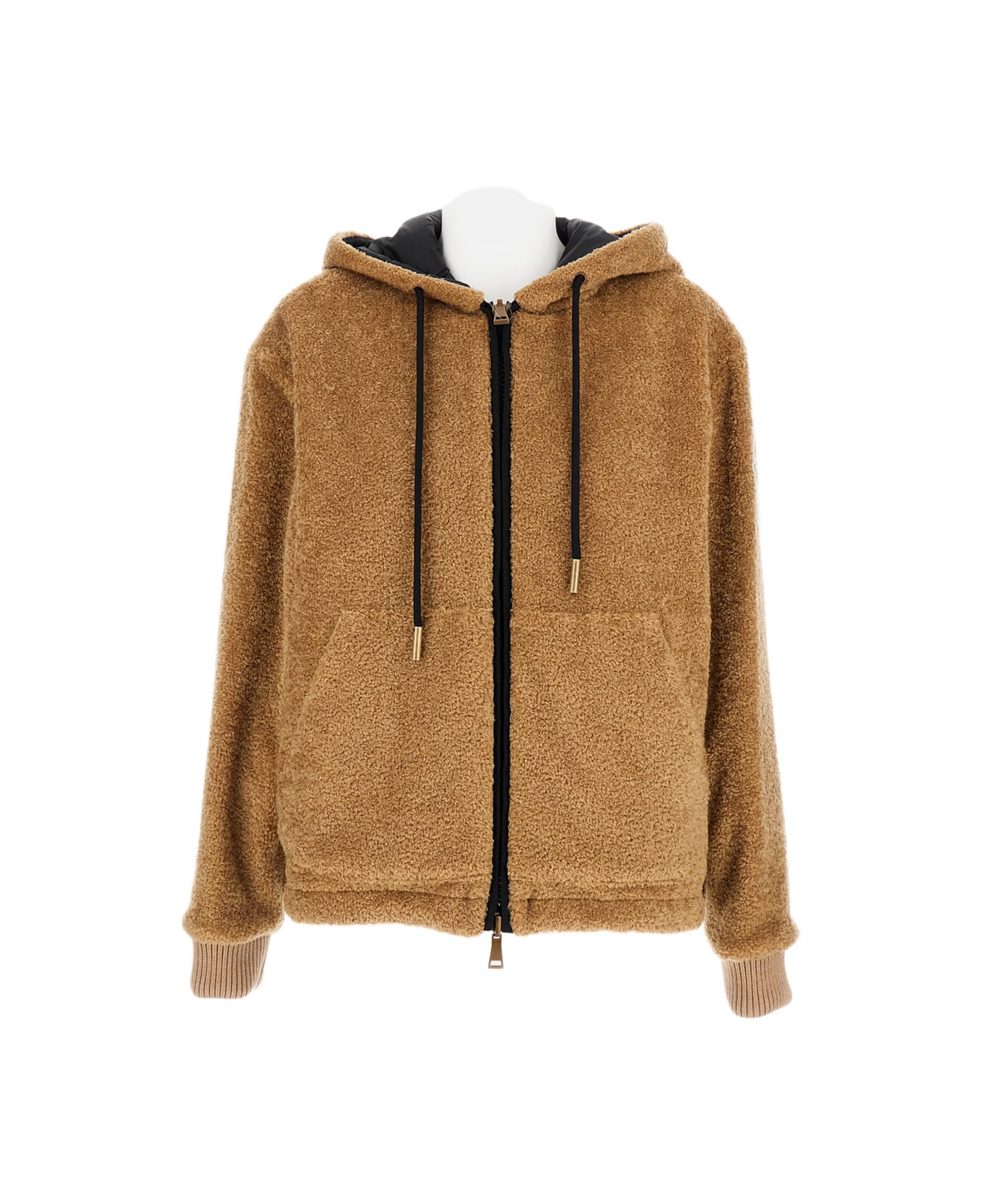Moncler Zip Up Cardigan - Brown