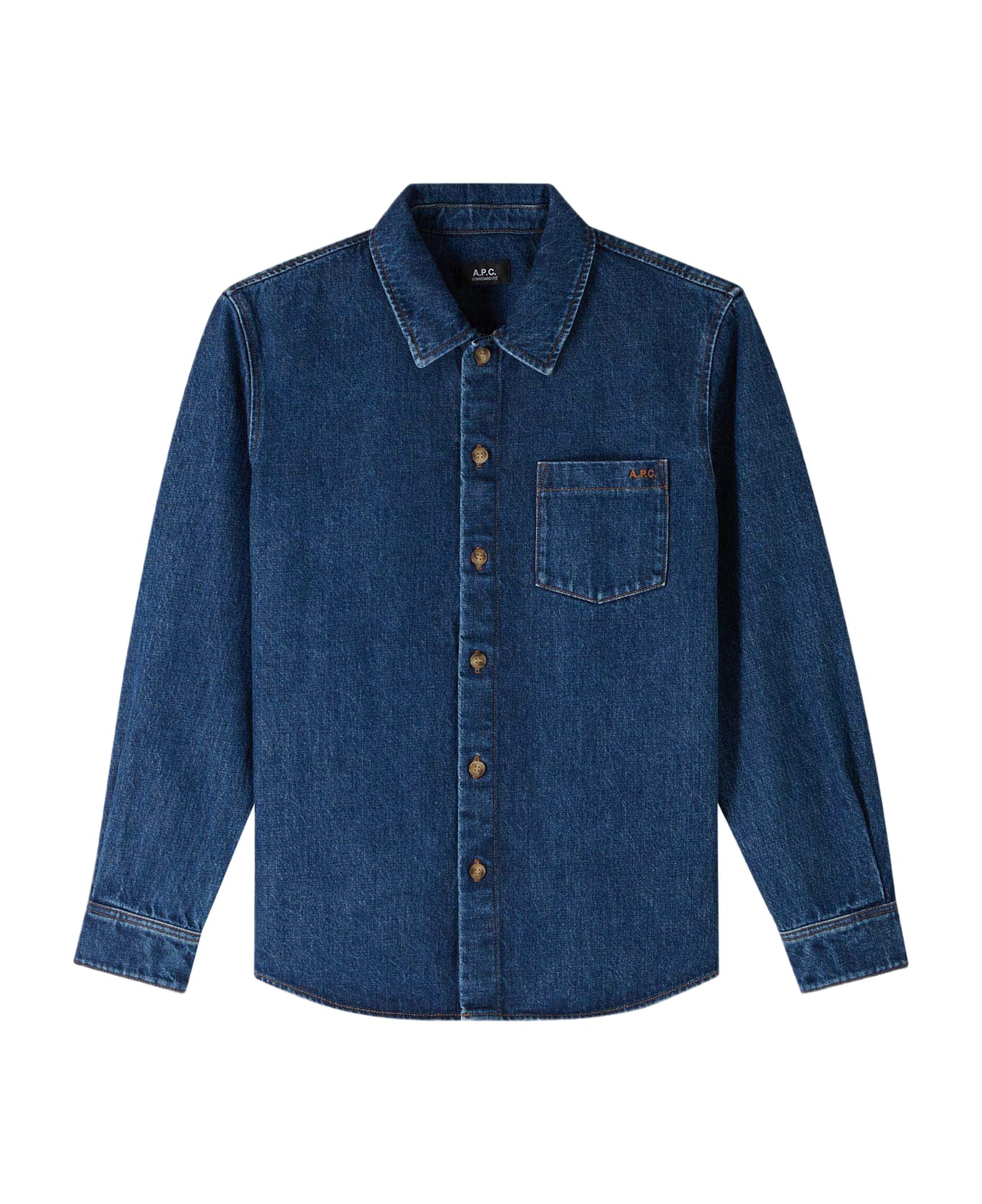 A.P.C. Surchemise Vittorio Brodee - Ial Indigo Delave