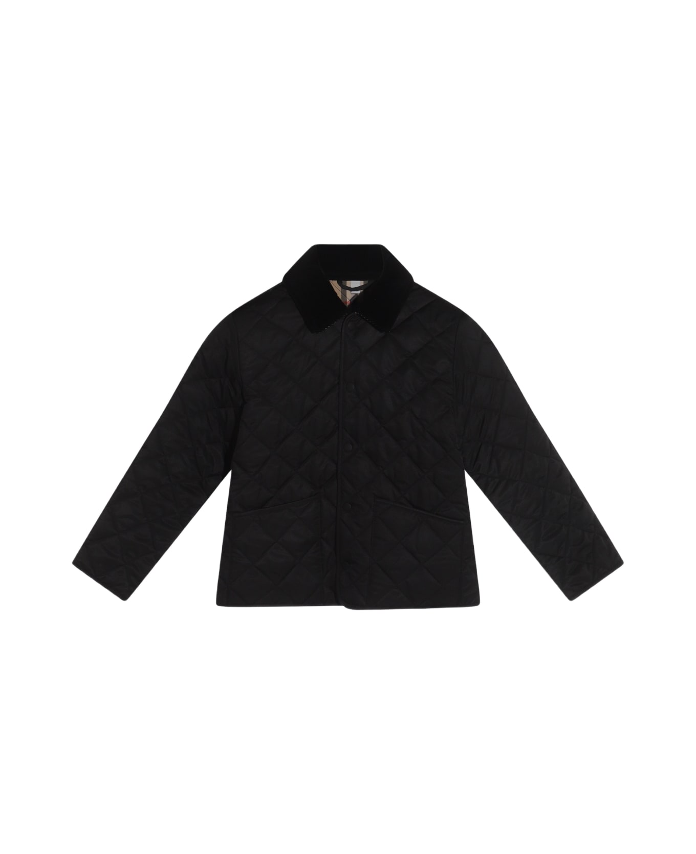Burberry Black Down Jacket - Black