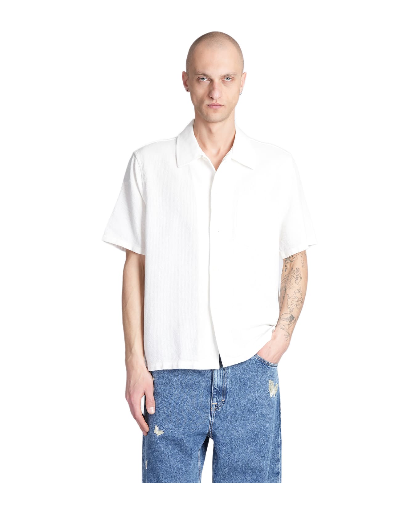 Our Legacy Shirt In White Cotton - white