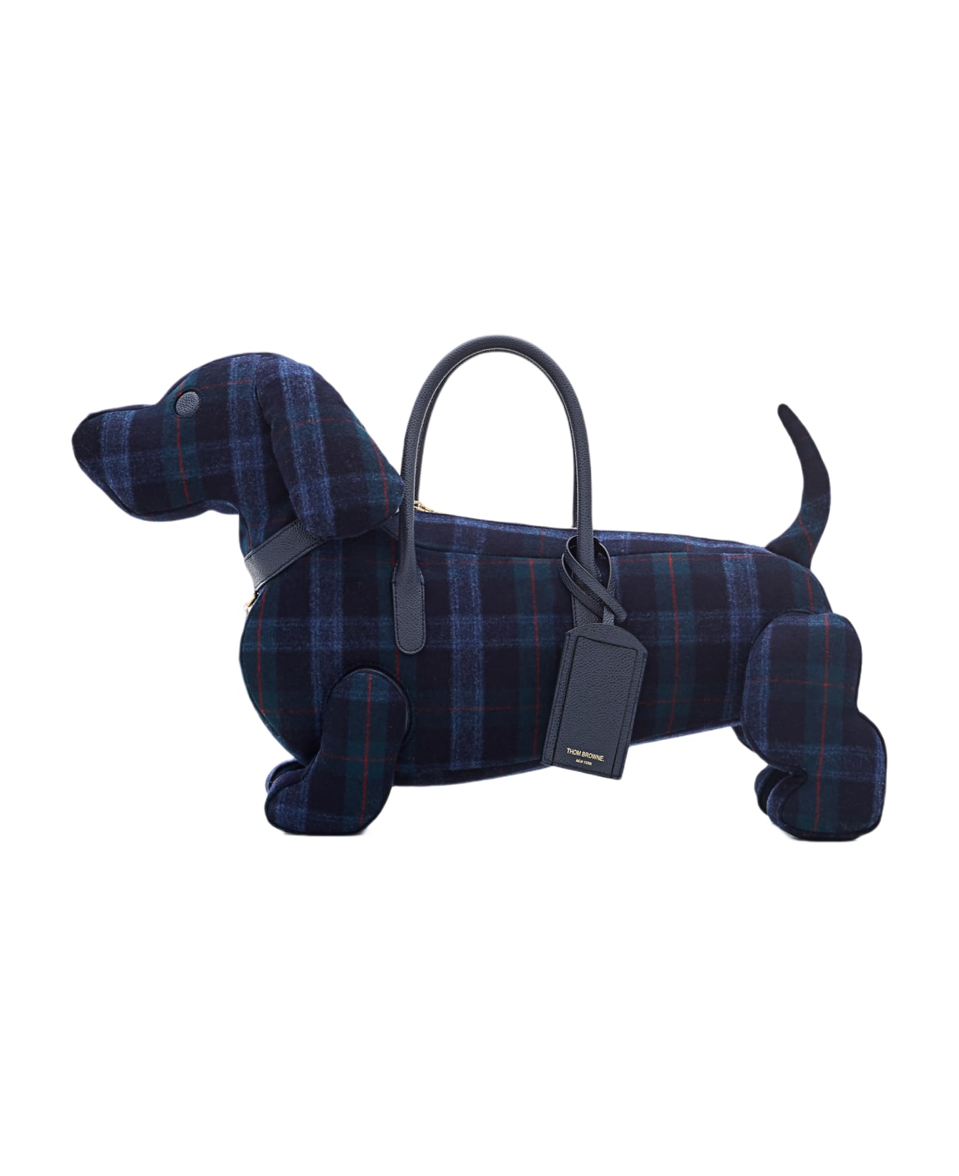 Thom Browne Hector Bag Tartan Flannel - NAVY